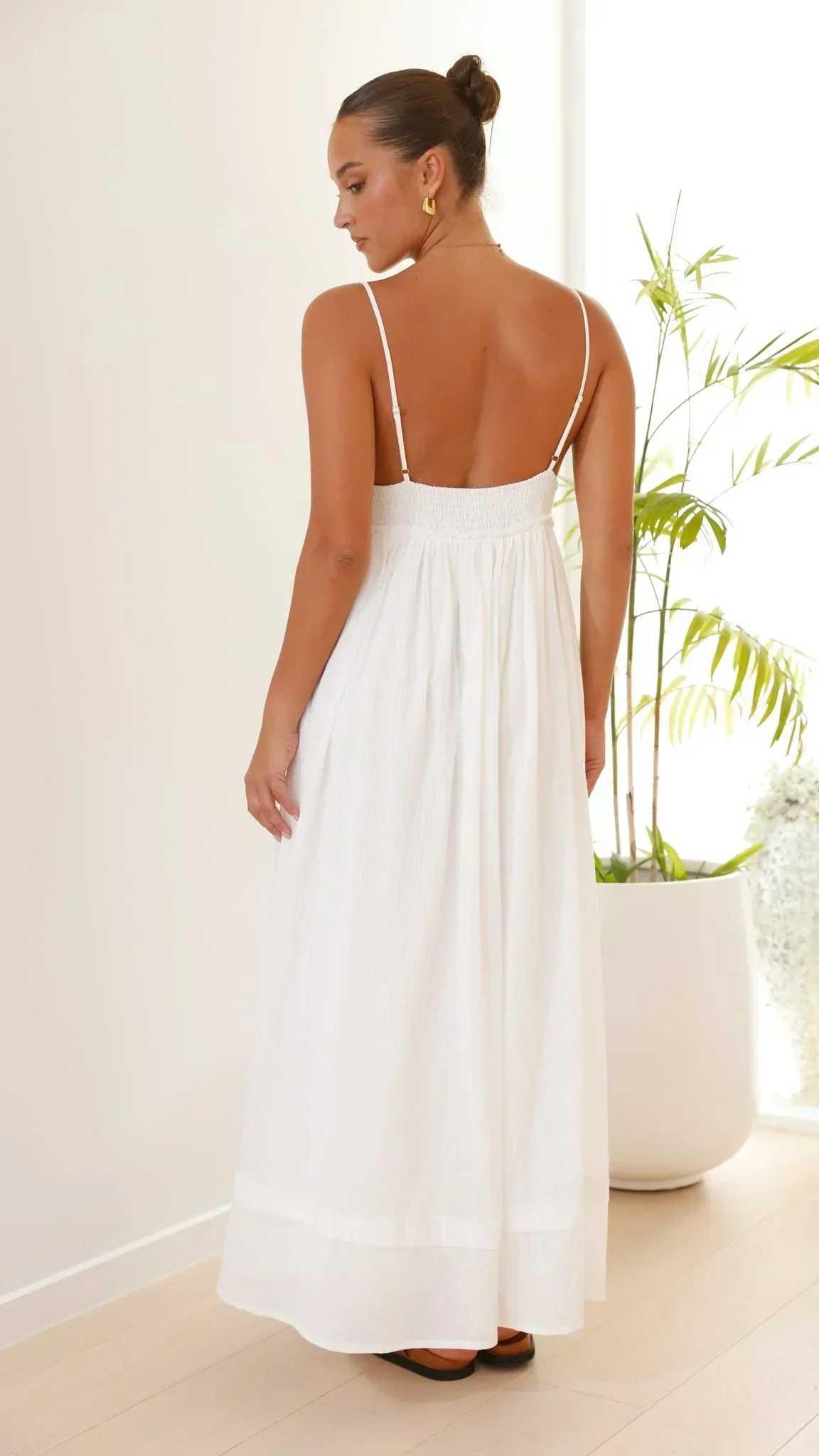 Elouise Maxi Dress - White - luluinthesky