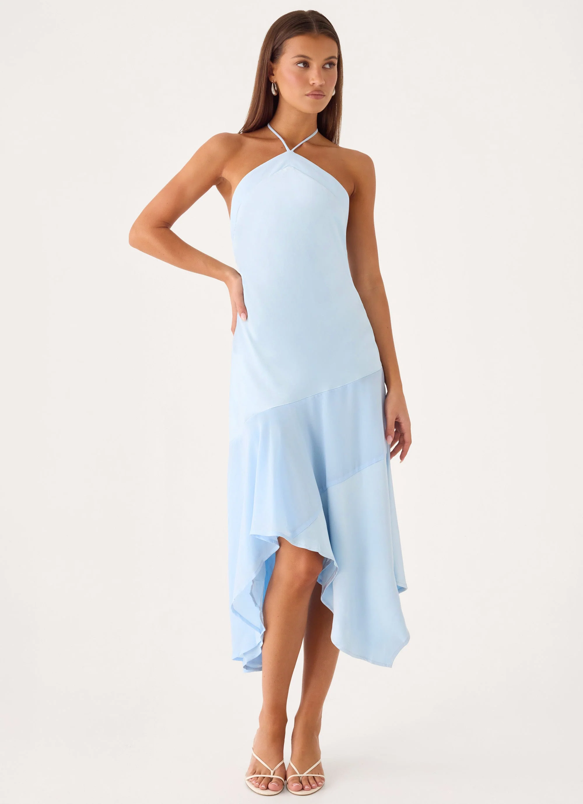 Jinli Midi Dress - Blue - luluinthesky