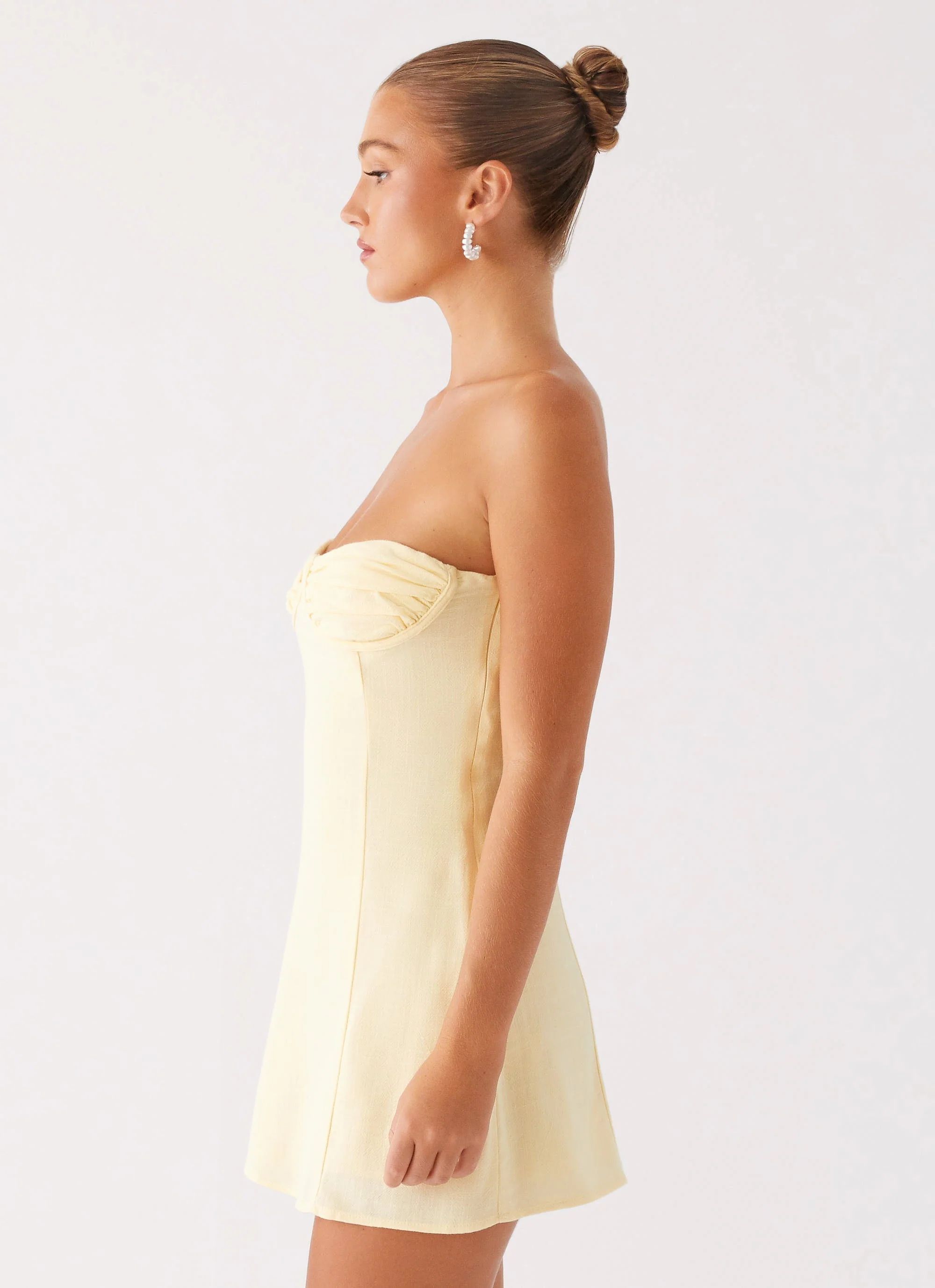 Bindi Mini Dress - Yellow - luluinthesky