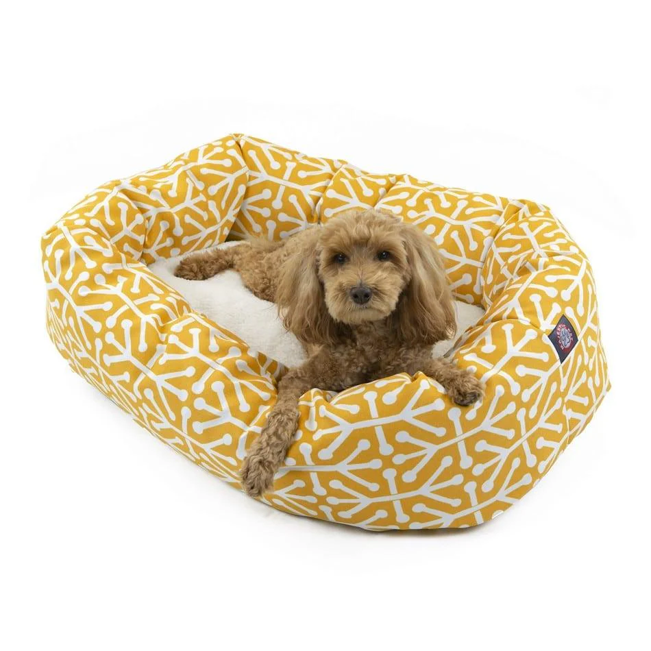 Aruba Sherpa Bagel Dog Bed
