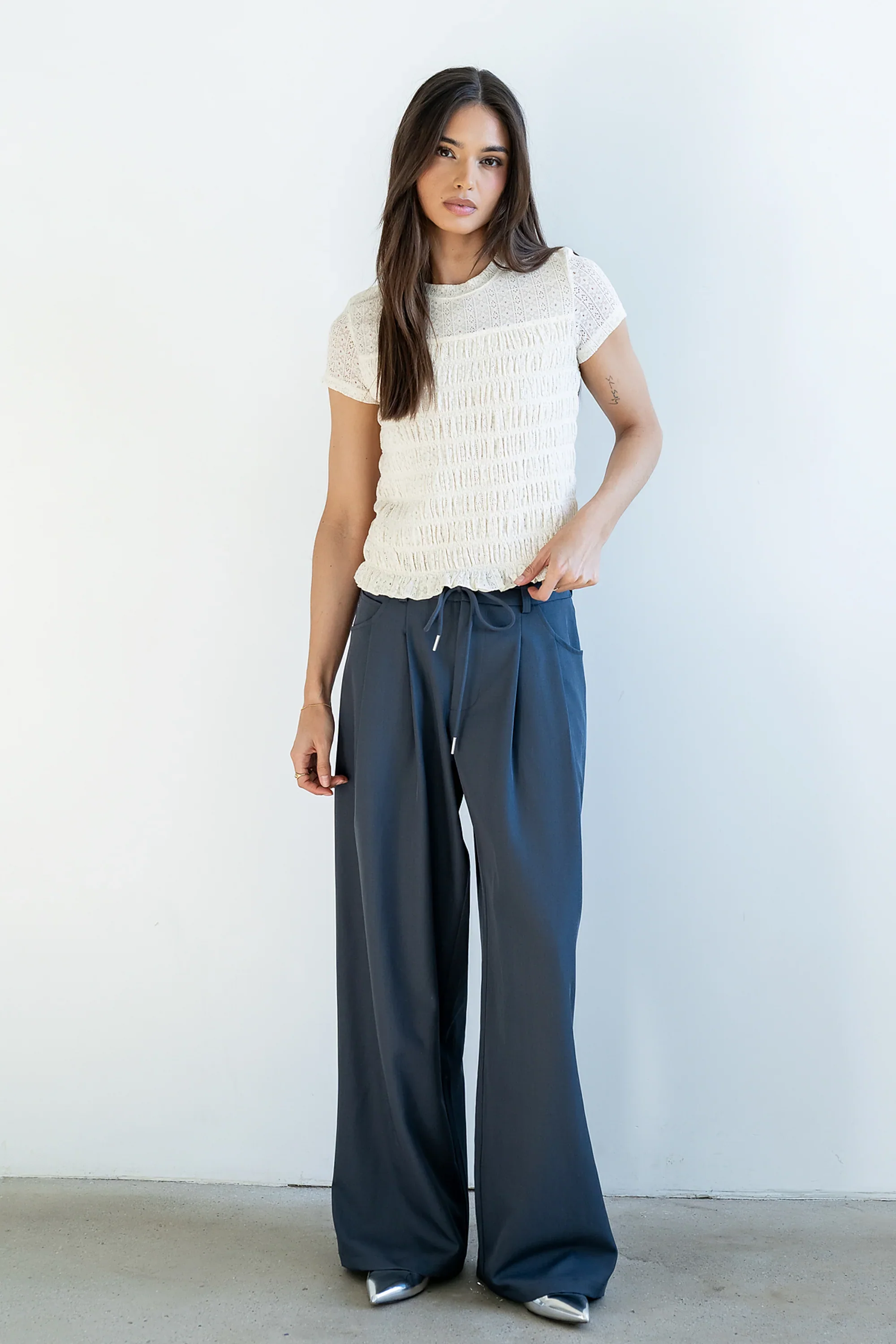 Marko Lace Top in Cream