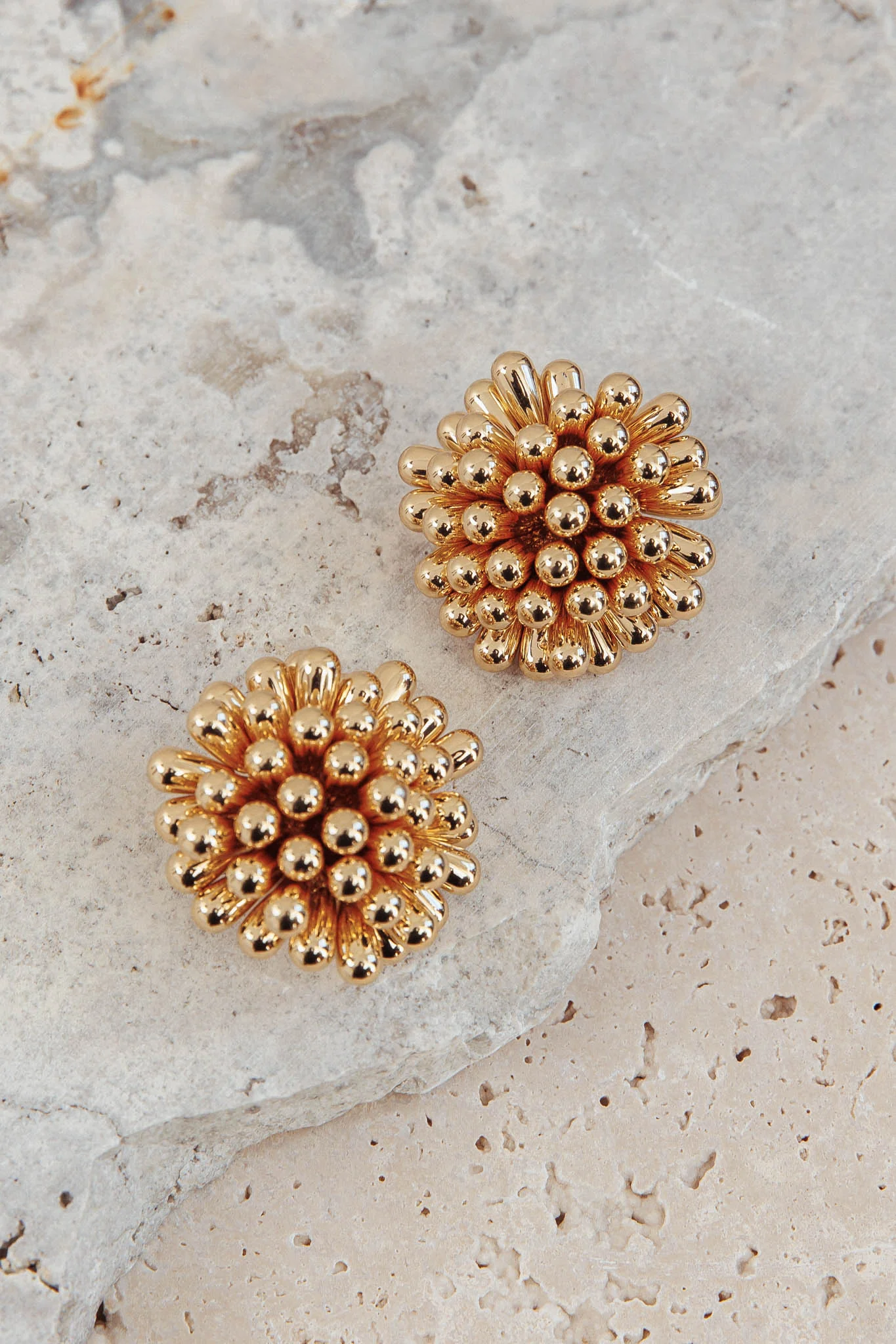 Billy Firework Cluster Earrings Gold