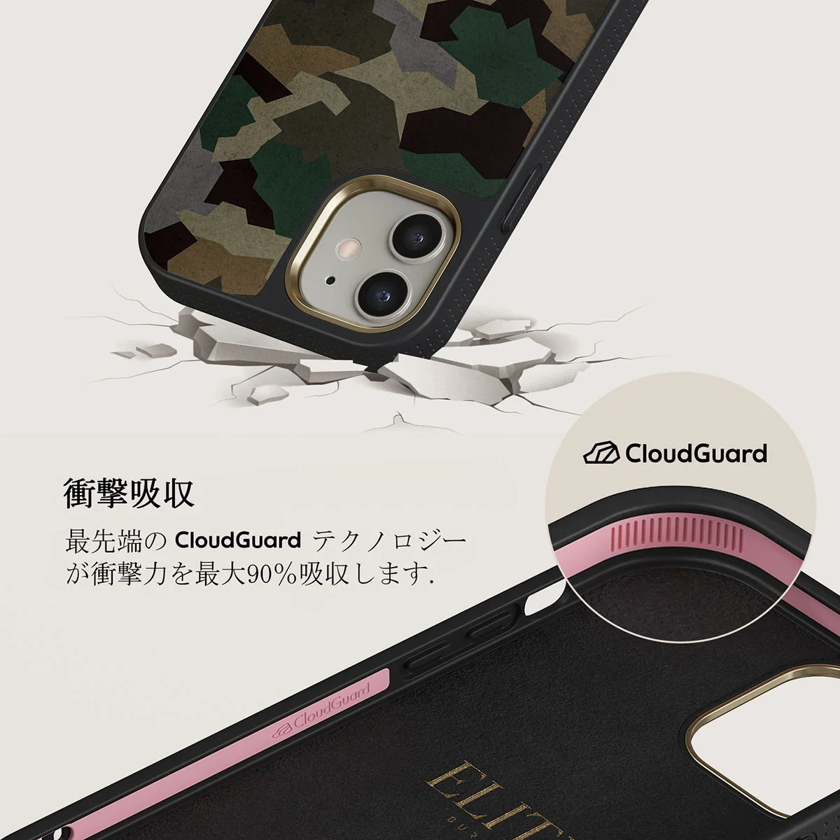 Tropical Green Camo - iPhone 12 ケース
