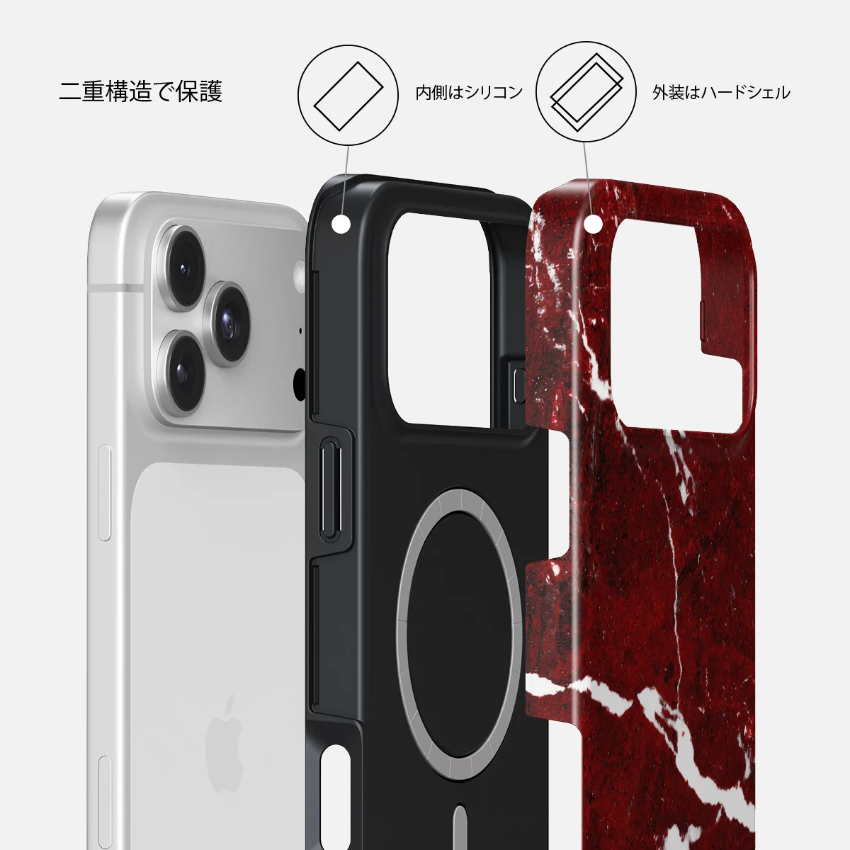 Iconic Red Ruby - iPhone 18 Pro Max ケース