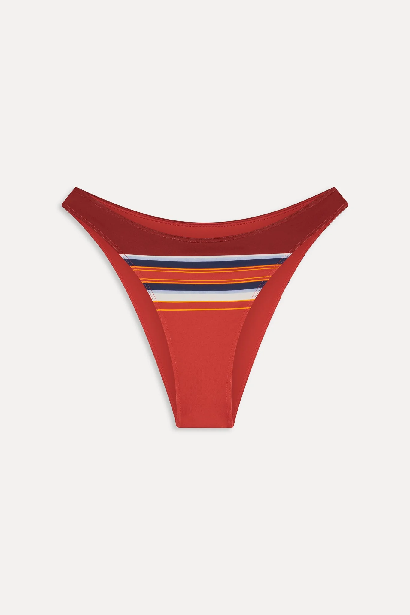 Dove Striped Bikini Bottom - Sandstone