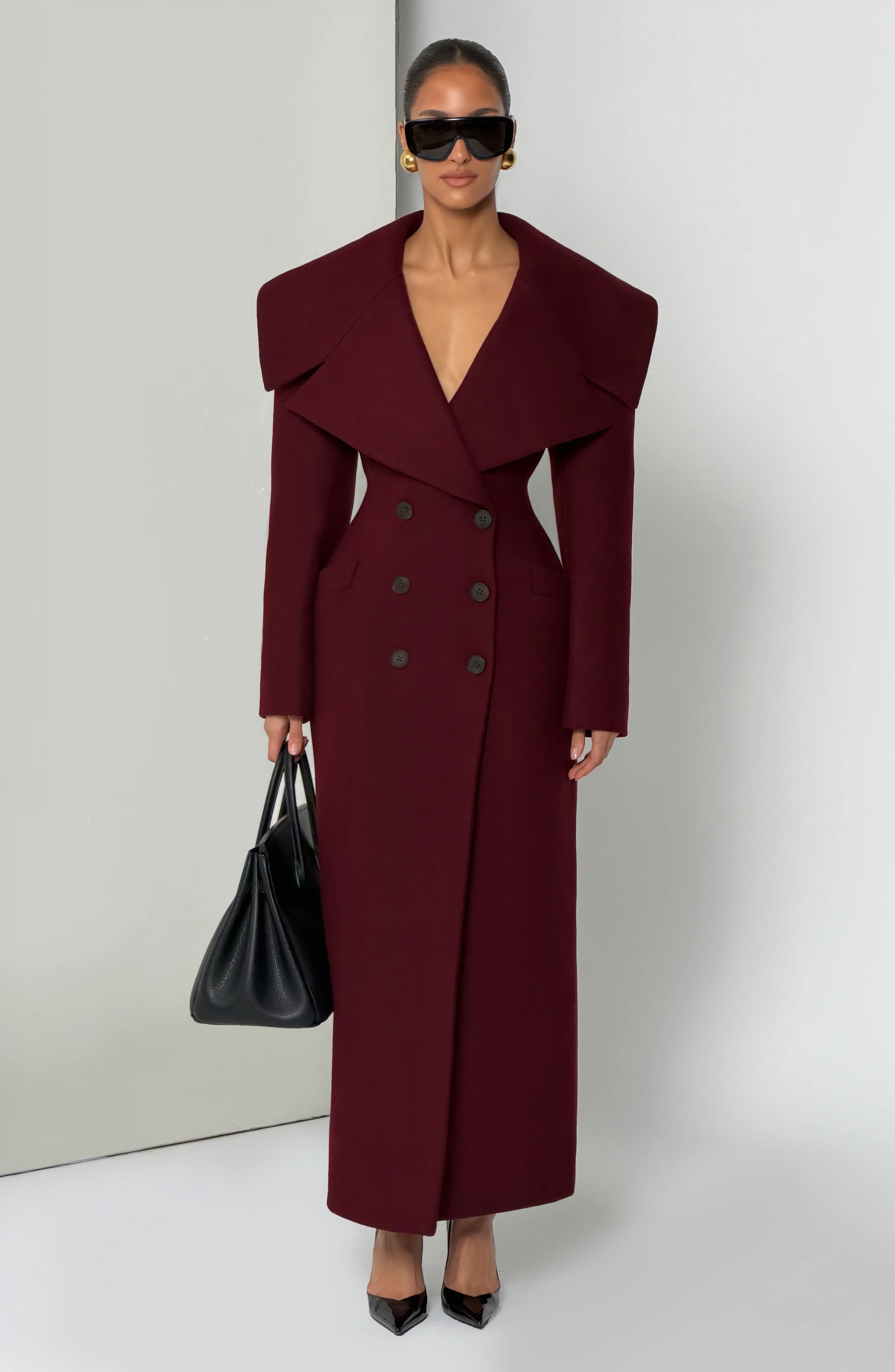 Calypso Coat - Burgundy