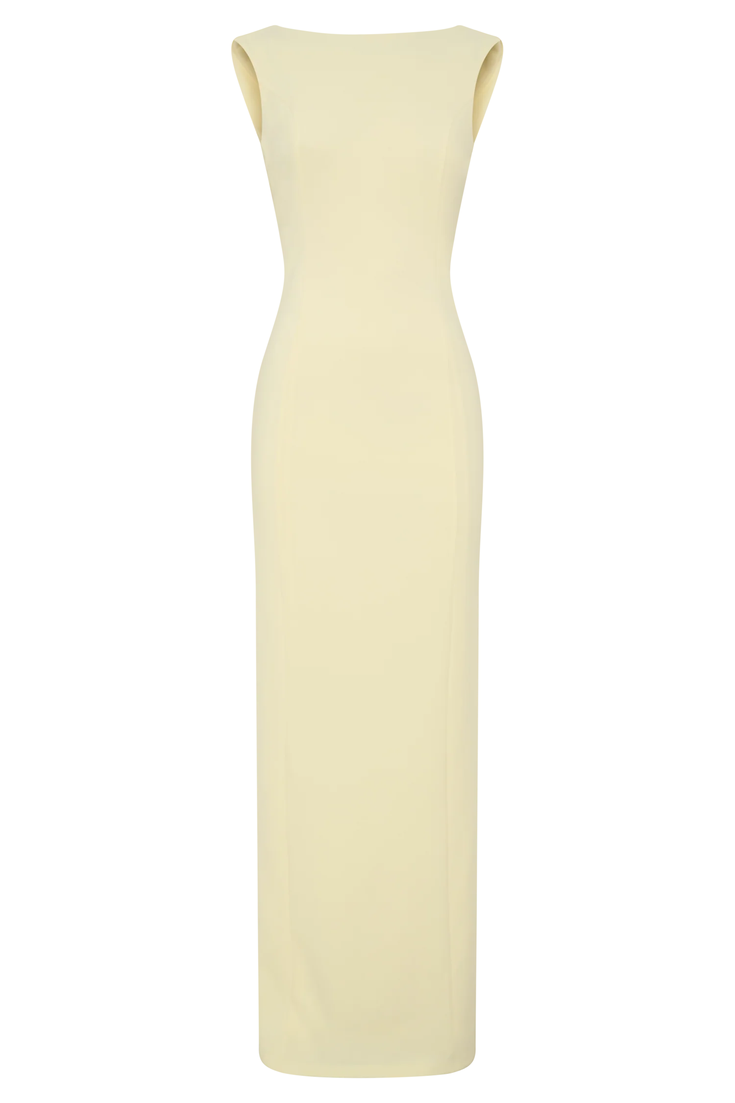 Galilea Crepe Draped Maxi Dress - Lemon