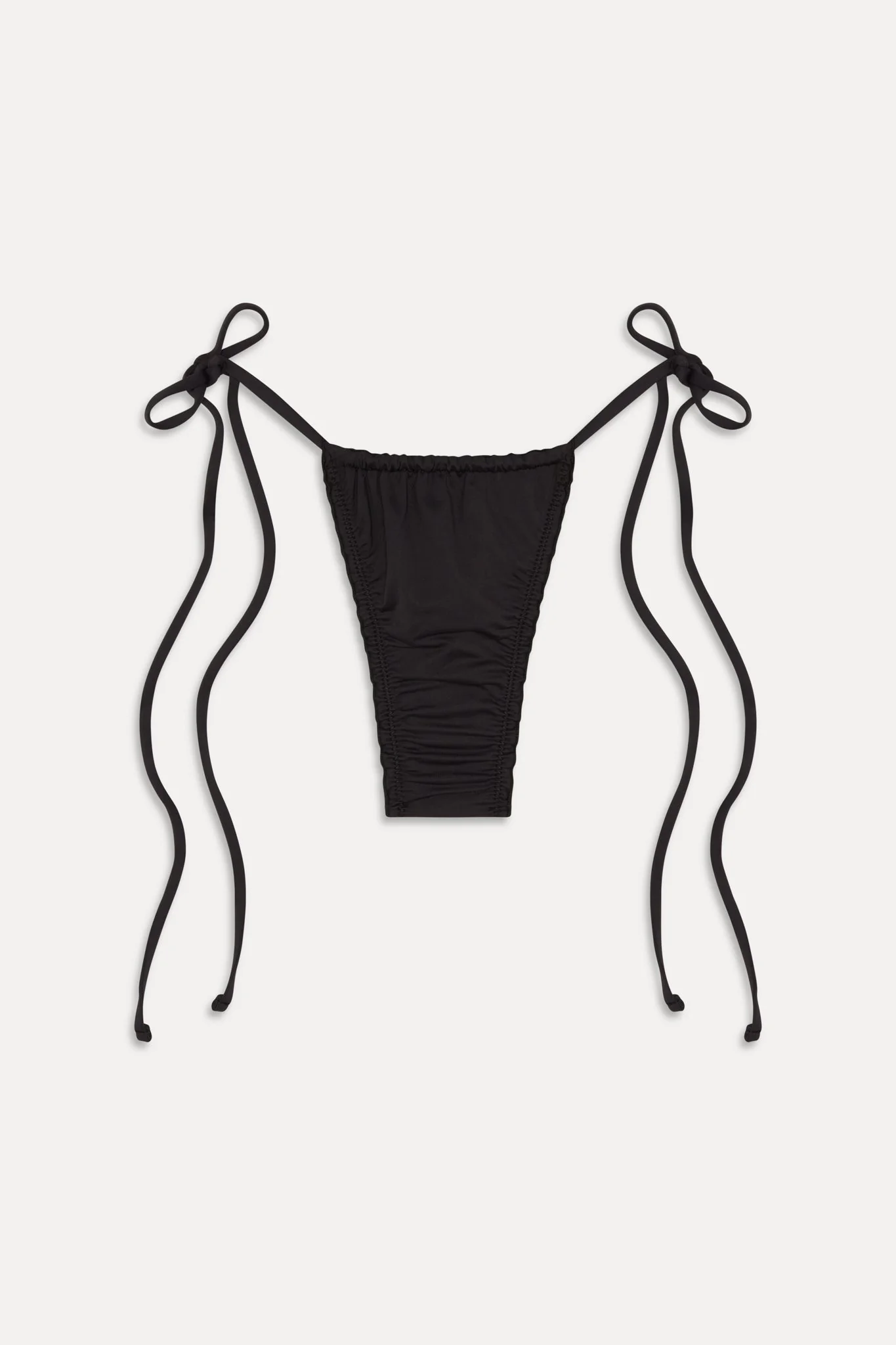 Tidal Micro String Bikini Bottom - Black