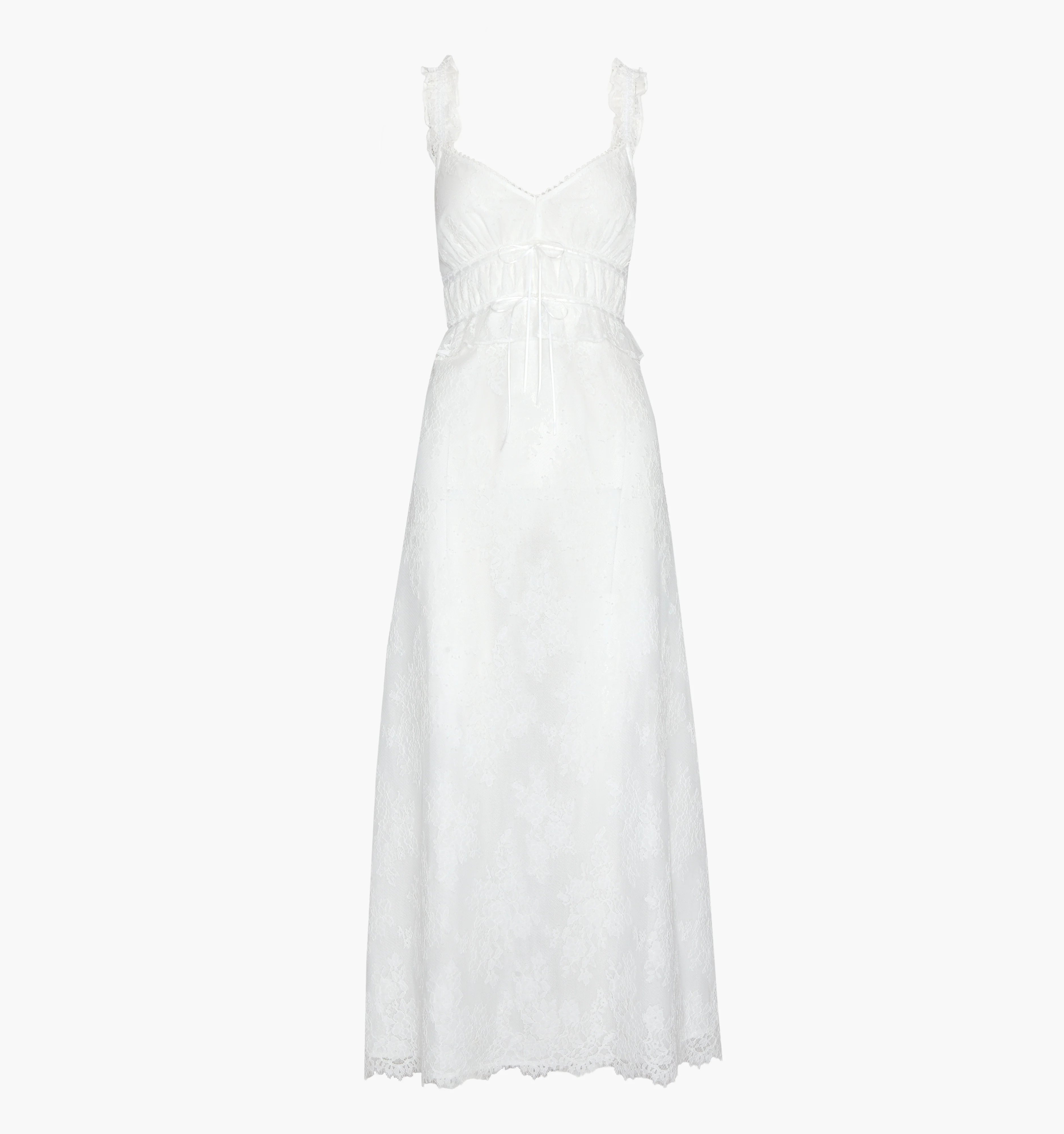 The Bonnie Nightgown - White Magnolia Lace