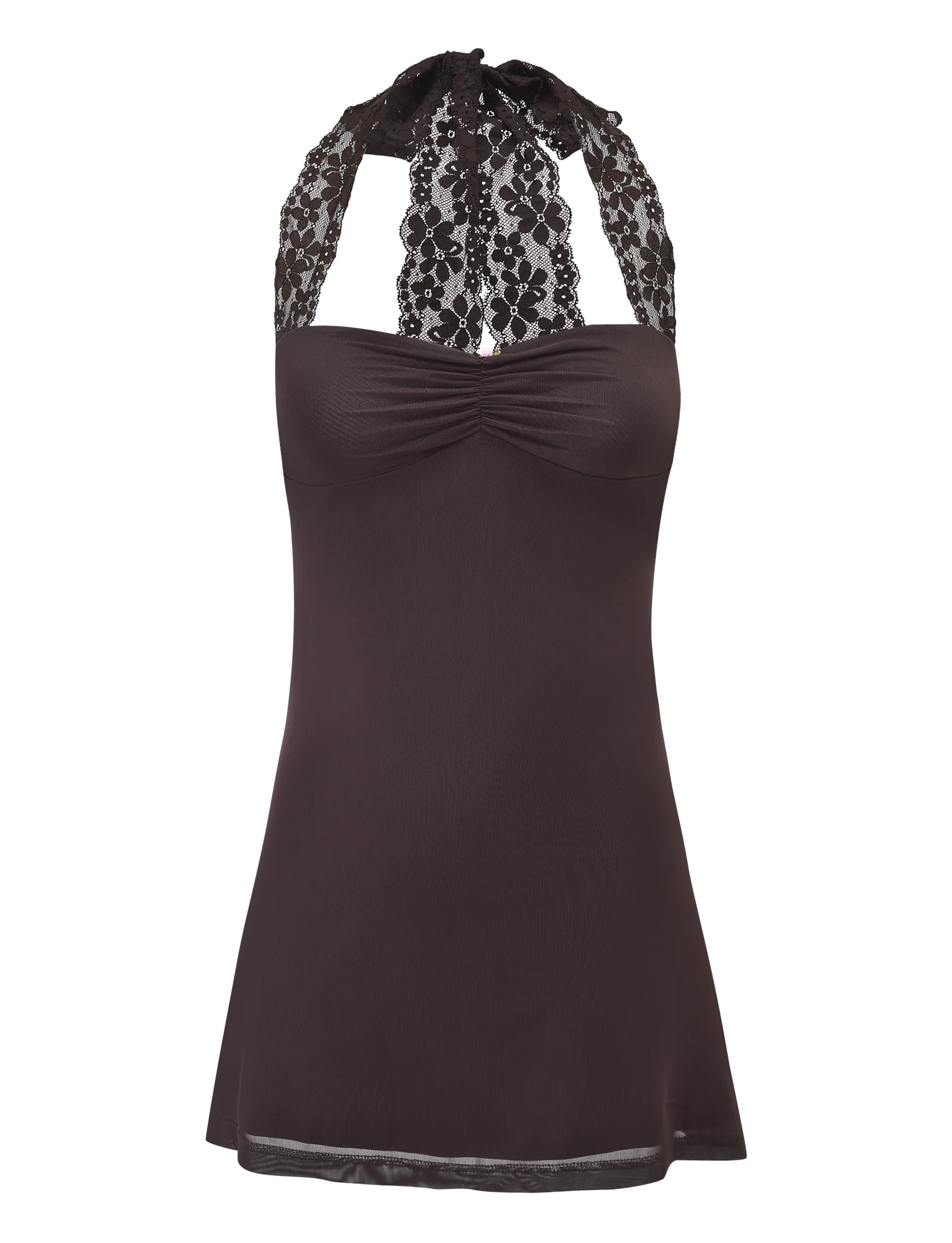 Tawny Mini Dress - Chocolate