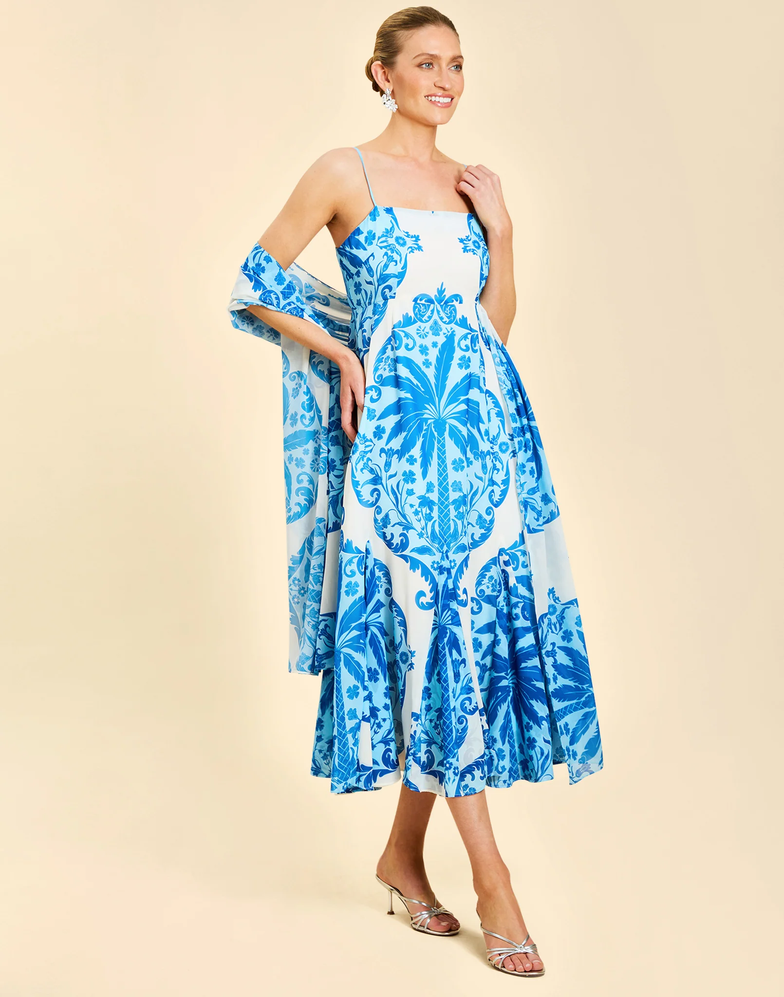 Reverie Tea-Length Sash Dress