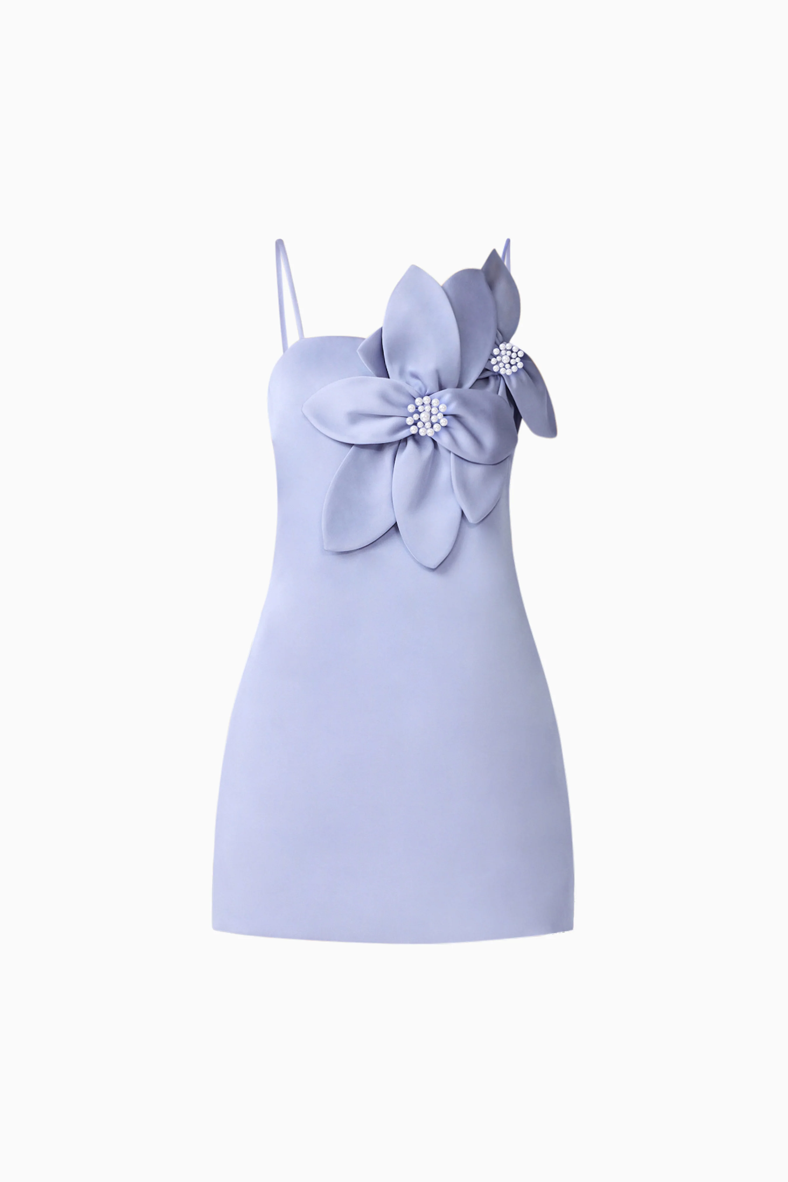 Lunelle Shift Mini Dress in Stone Blue