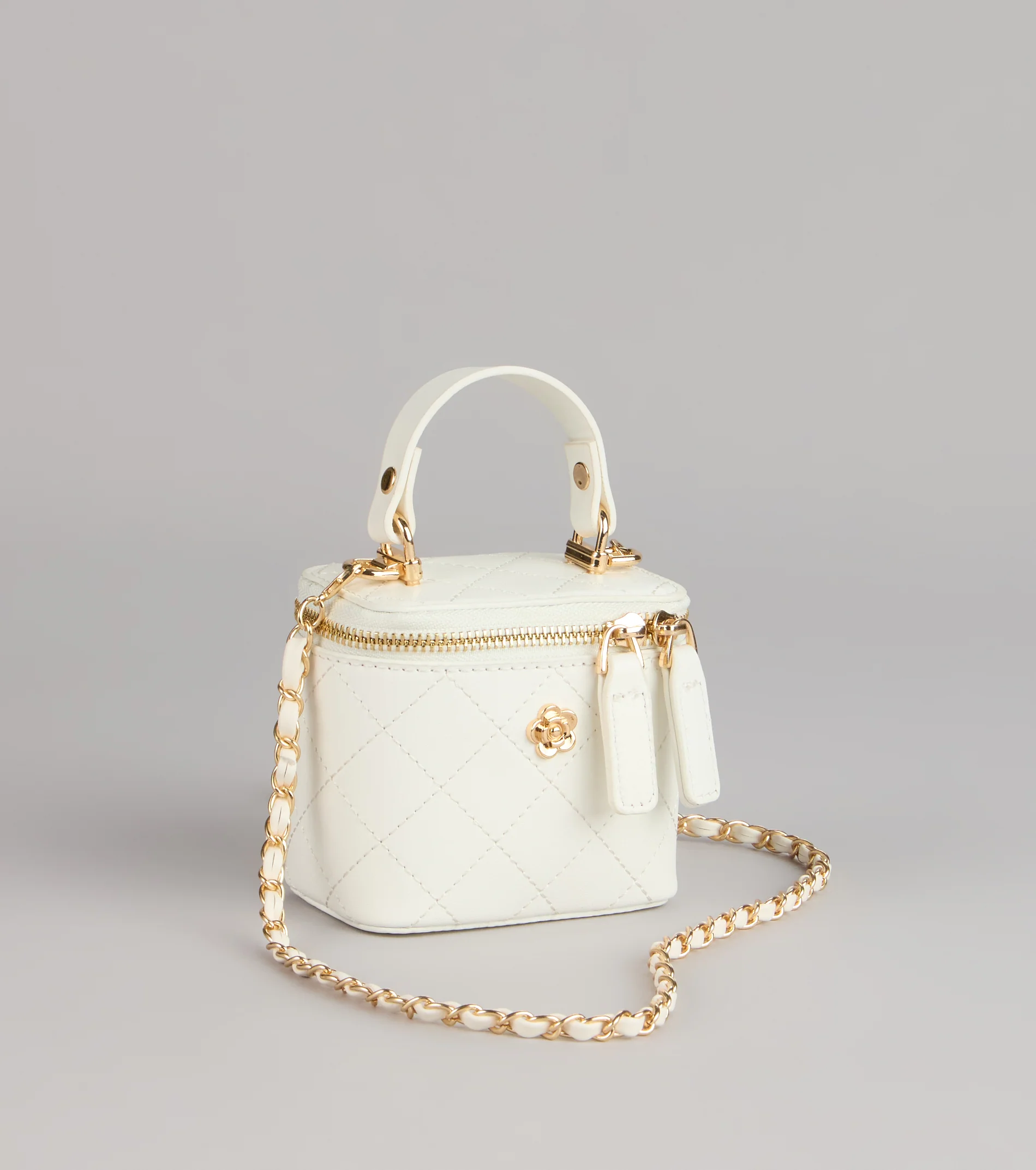 Sweet Details Quilted Mini Handle Crossbody