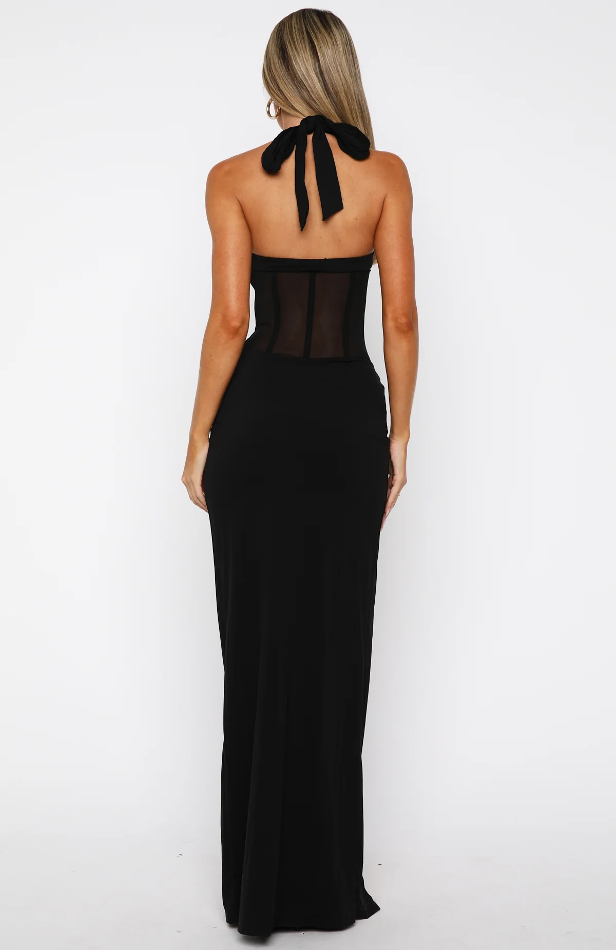 Champagne Promises Maxi Dress Black