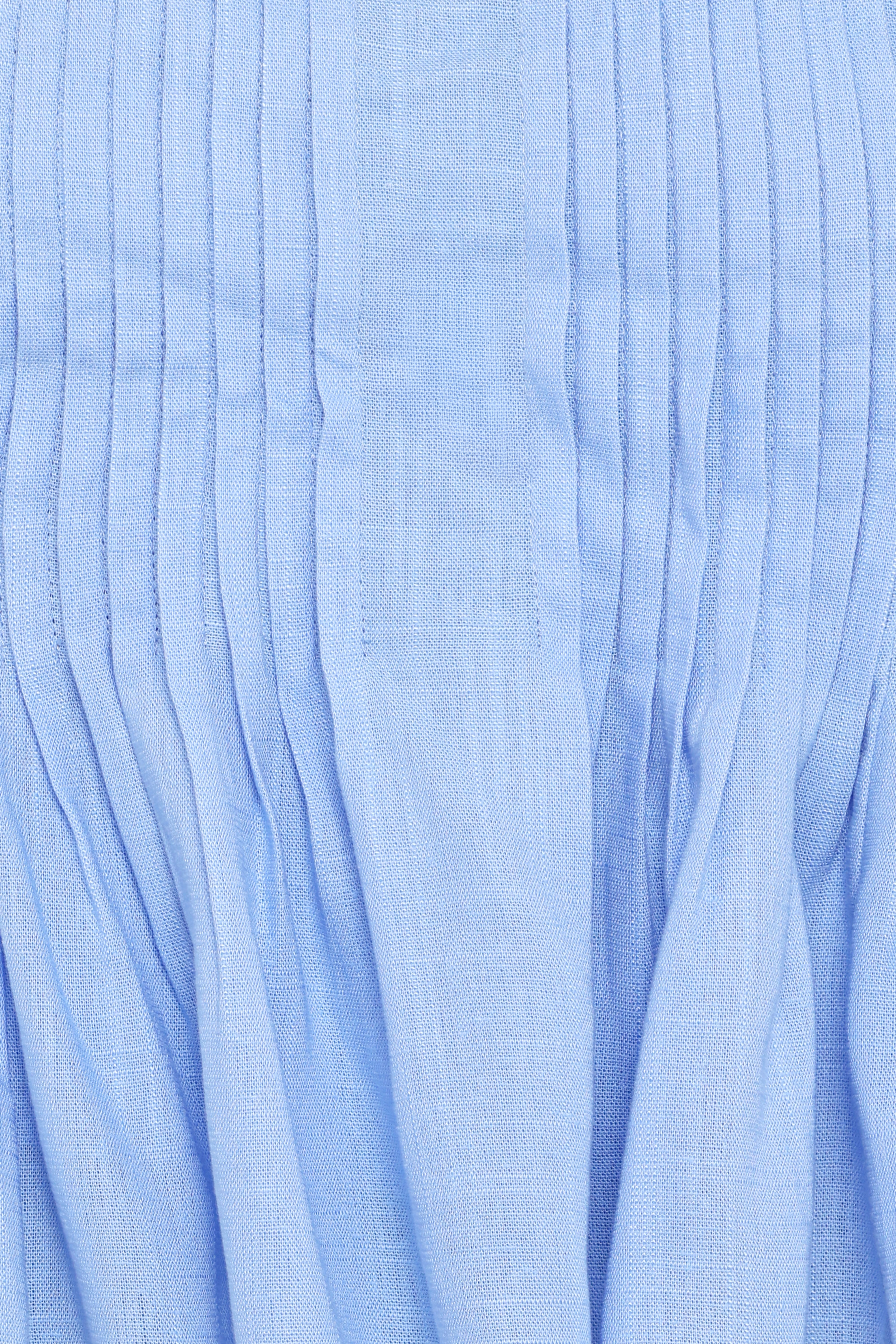 Cagnes Strapless Peplum Top - Blue