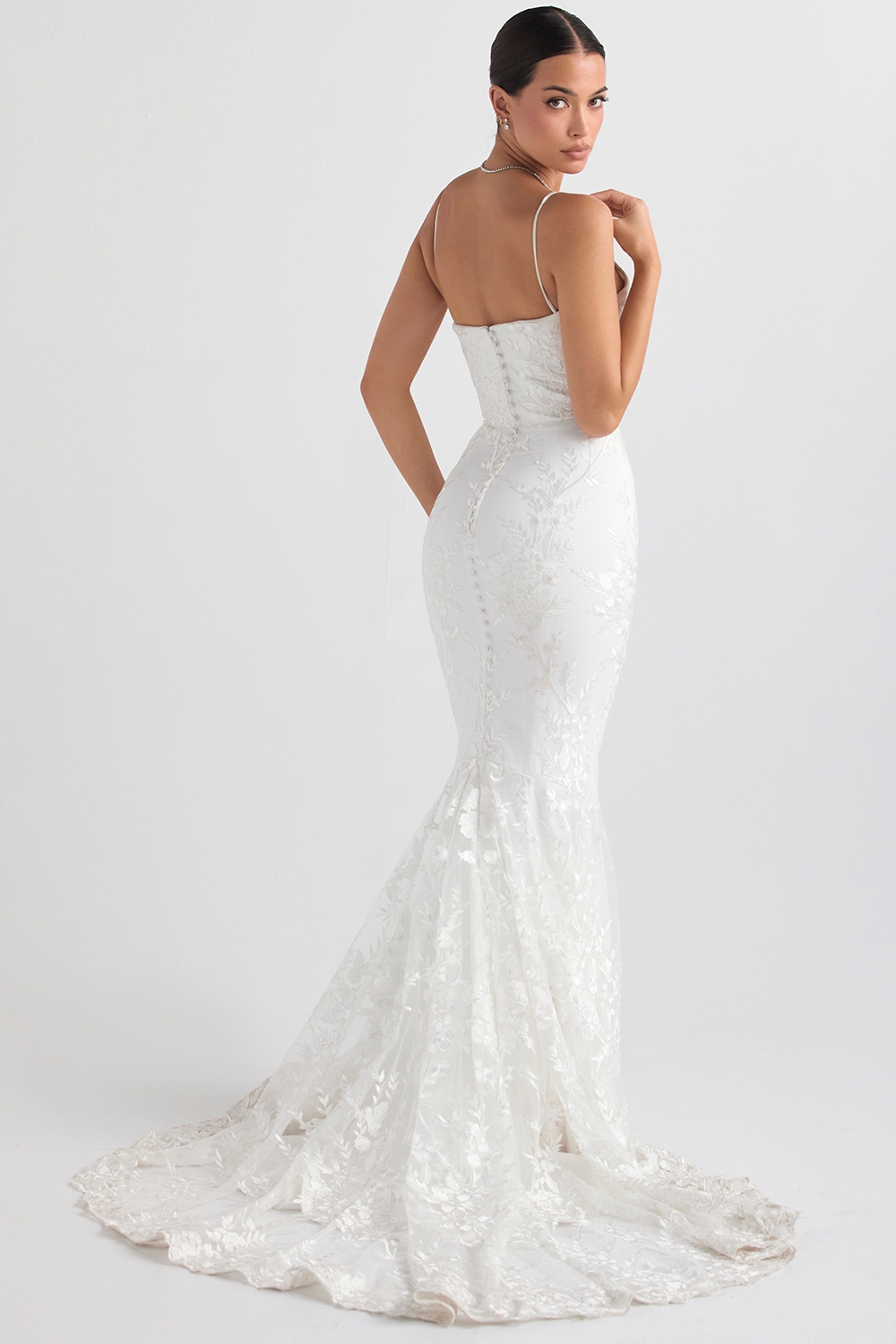 White Lace Bridal Gown
