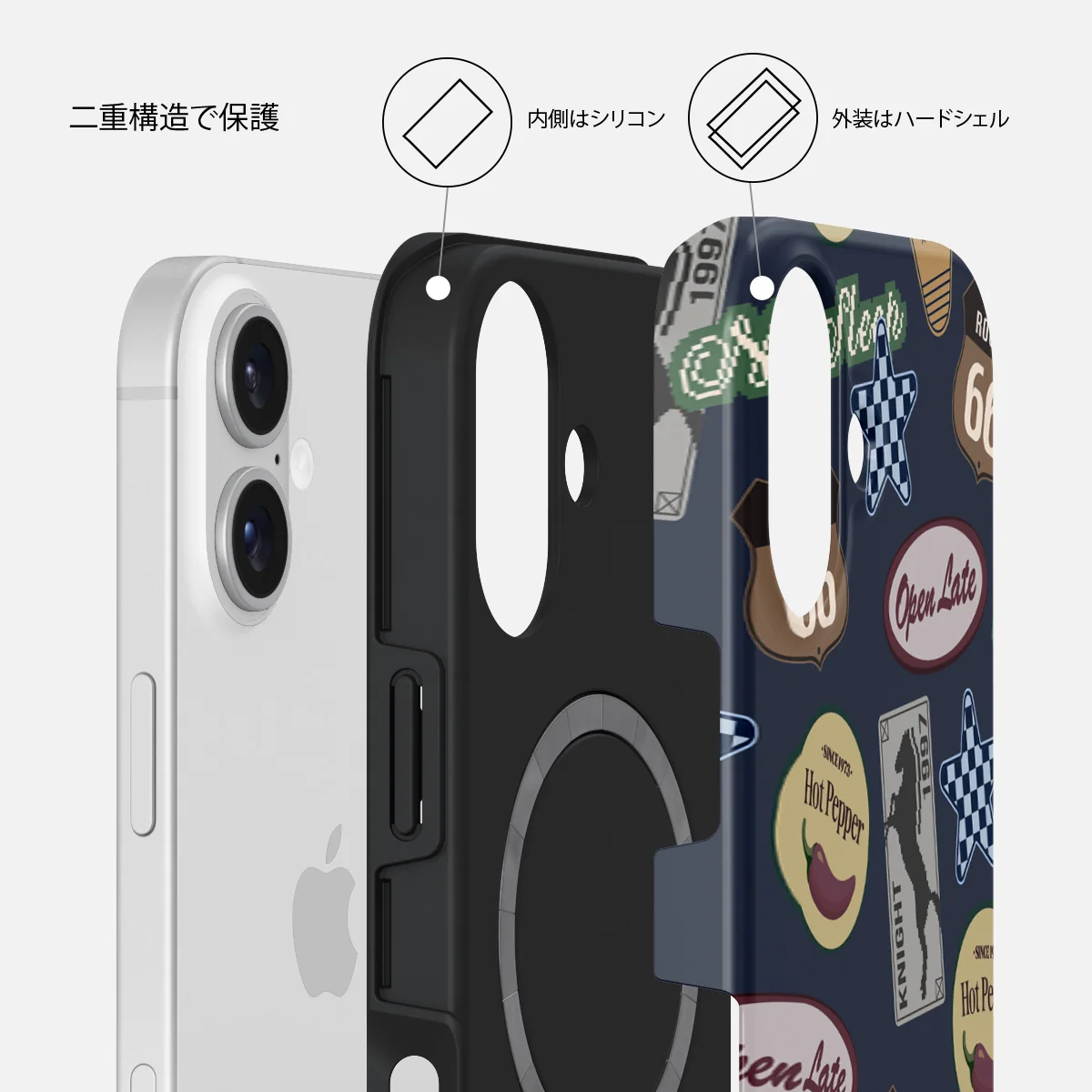 Open Late - iPhone 16 Plus ケース