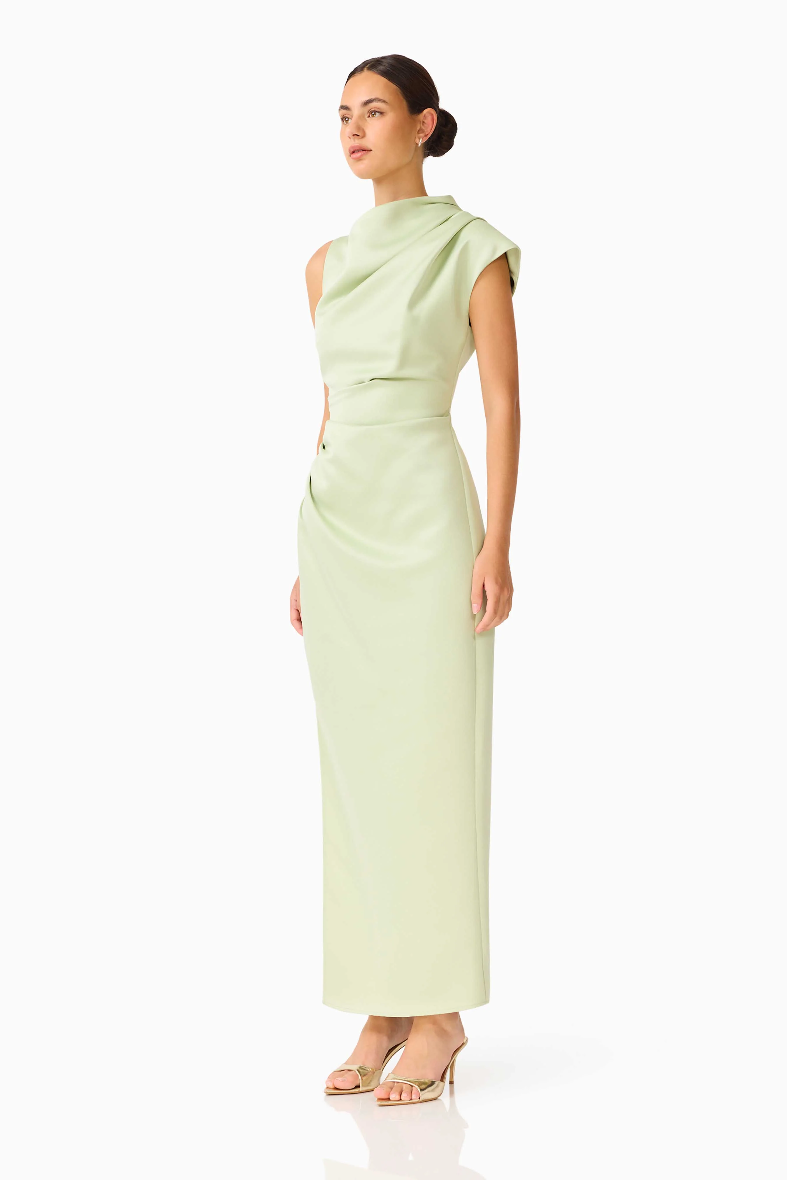 Coralie Maxi Gown in Sage Green