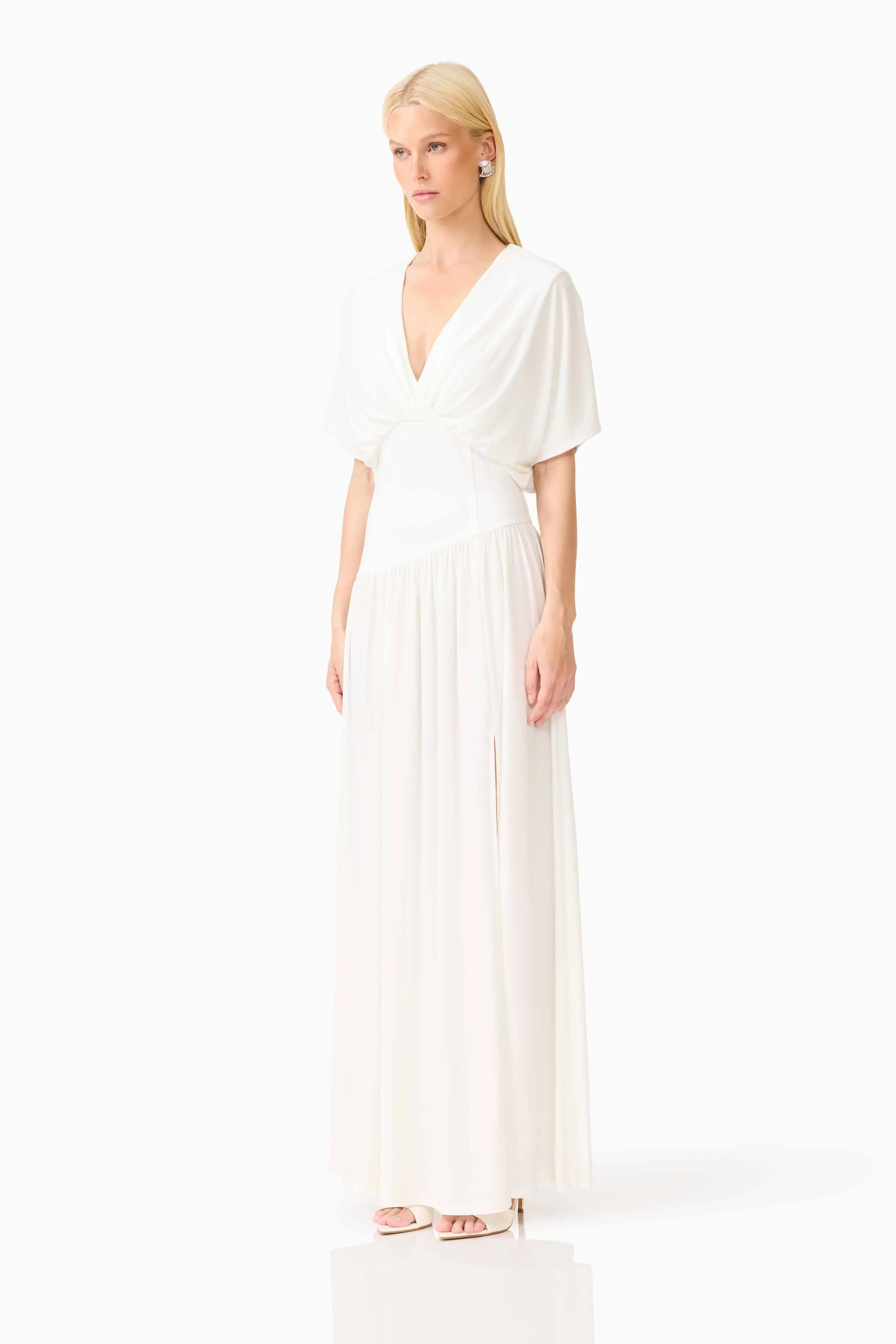 CURAAE Amaris Maxi Dress in White