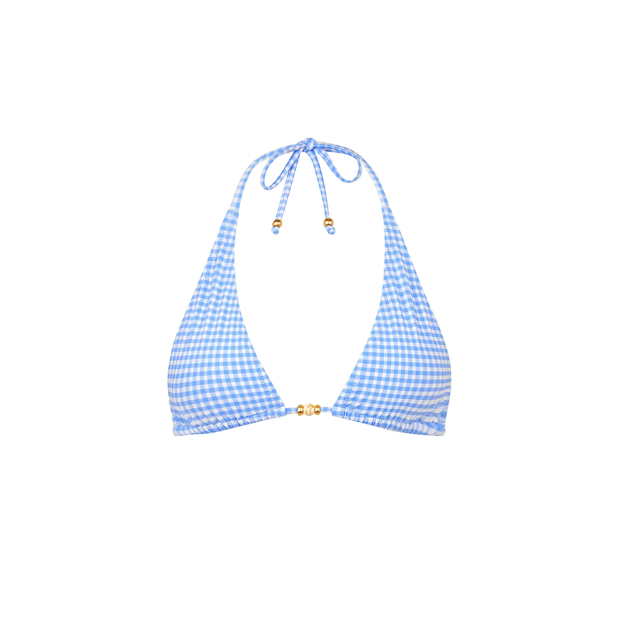 Classic Tie Halter Bikini Top - Skinny Dip