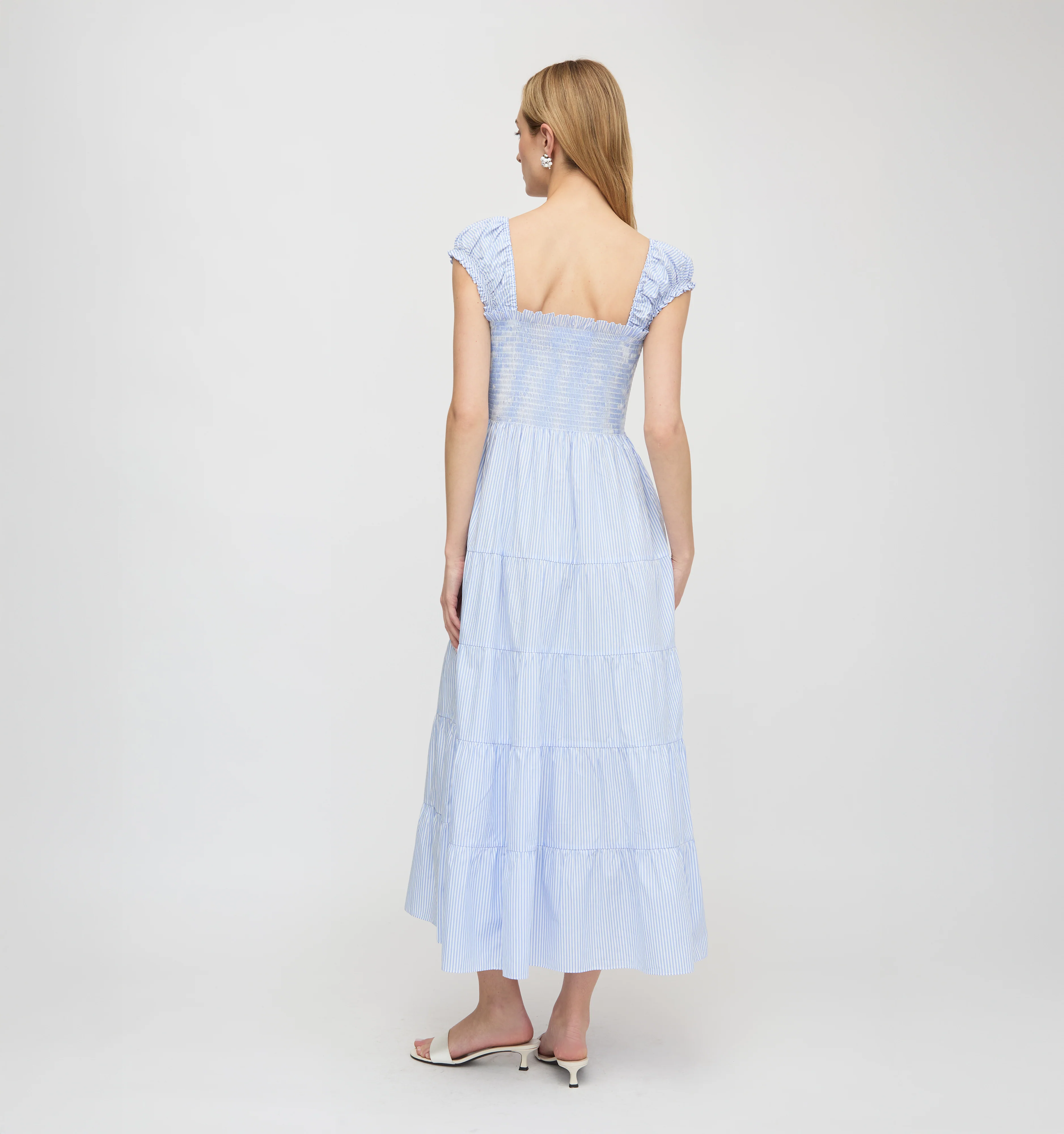 The Stella Nap Dress - Blue/White Stripe