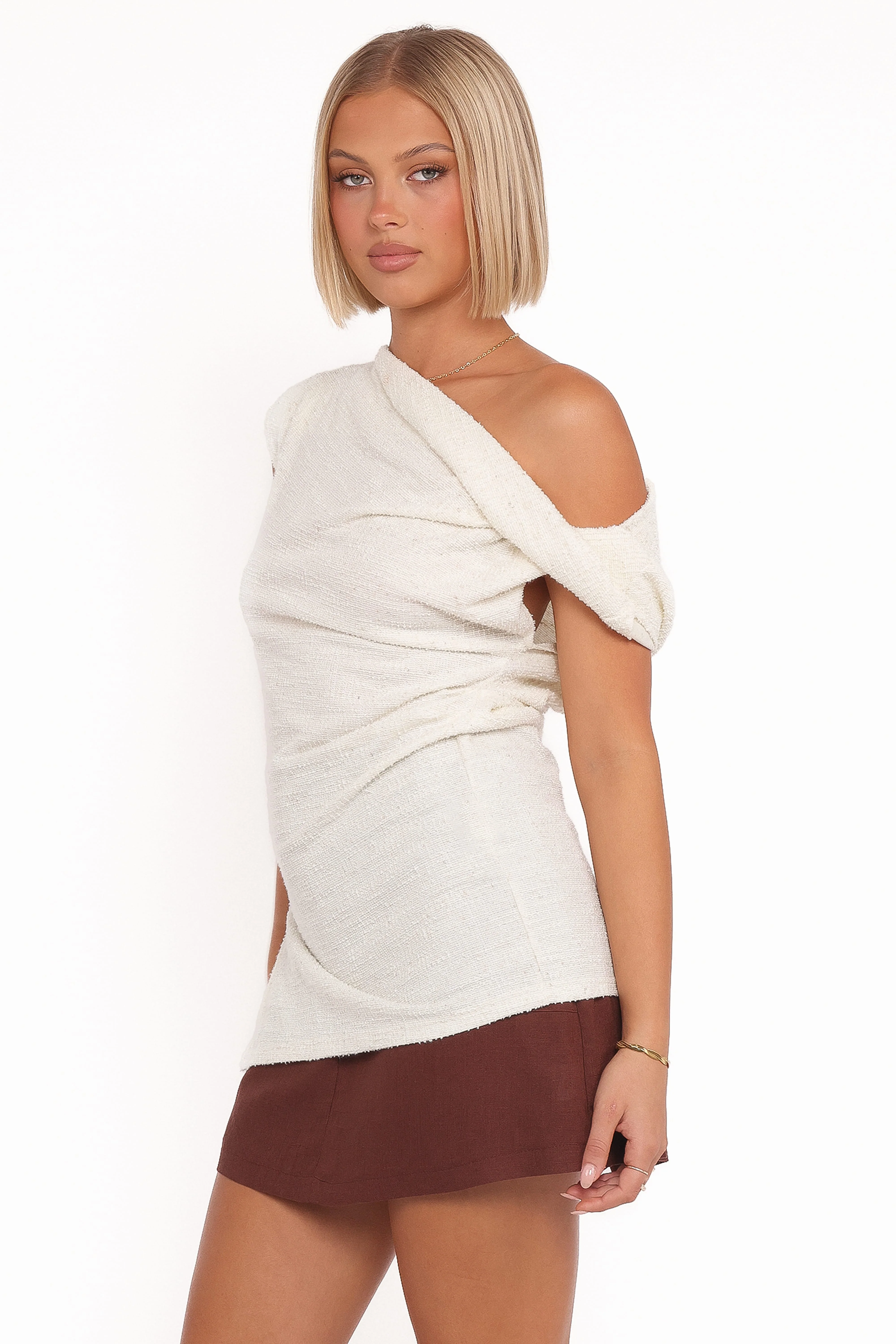 Selma Knit Top - Cream
