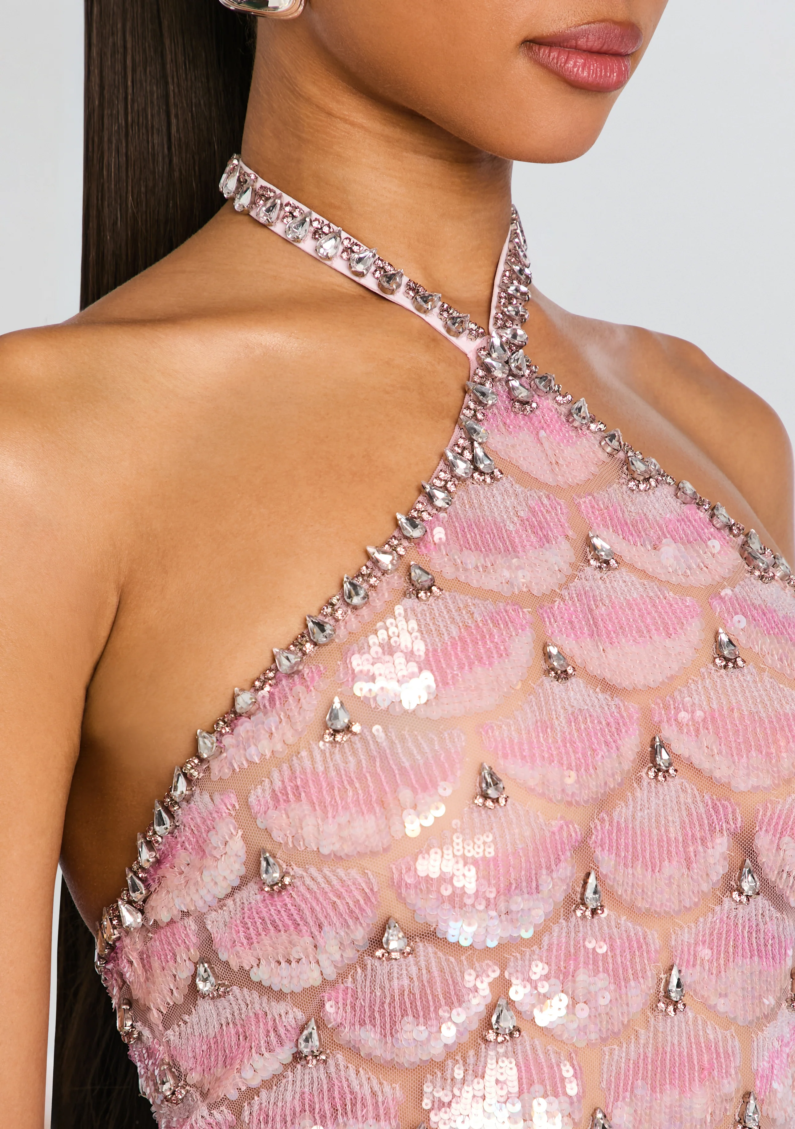 Ninette Sequin Embroidered Mini Dress - luluinthesky