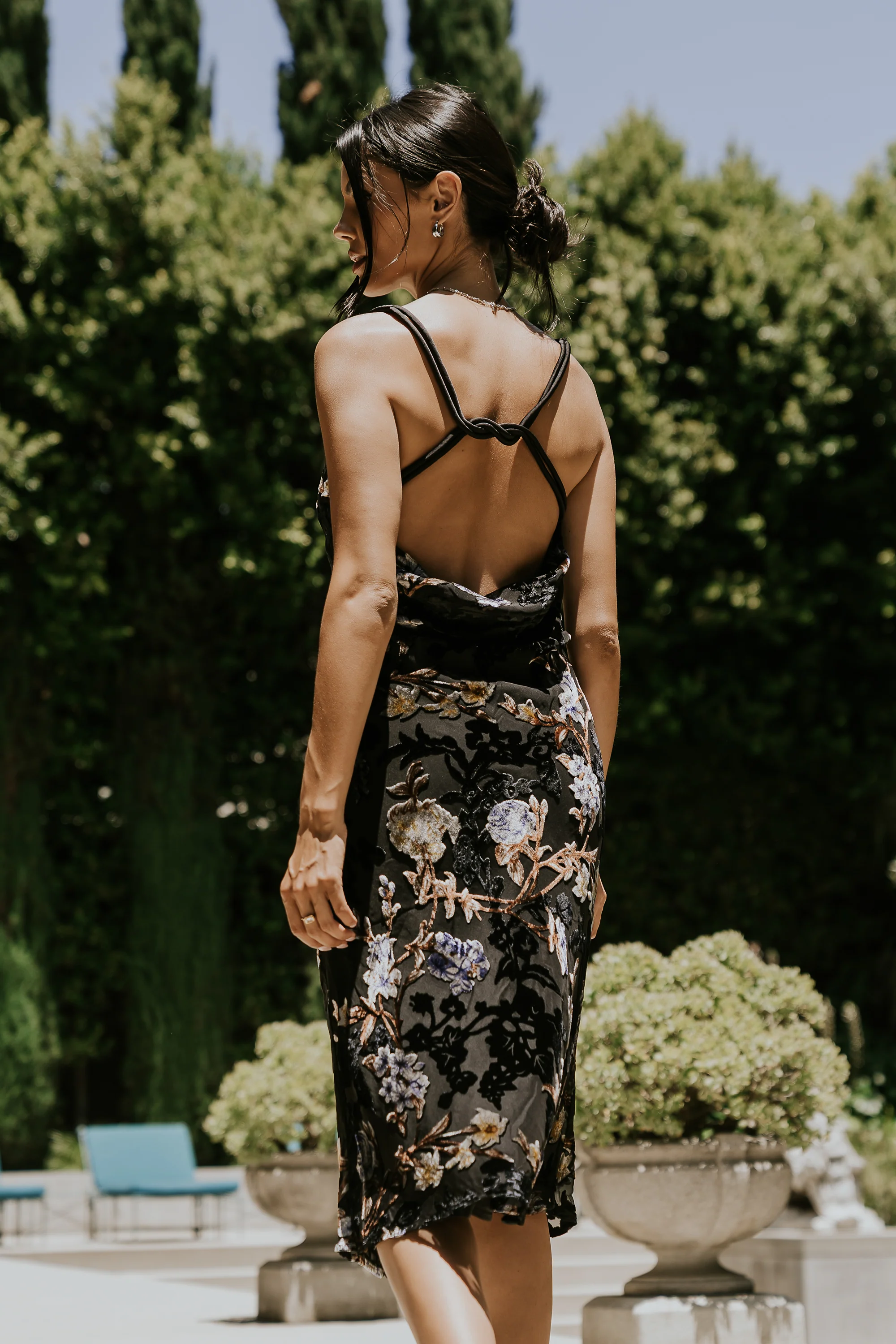 Thea Velvet Midi Dress