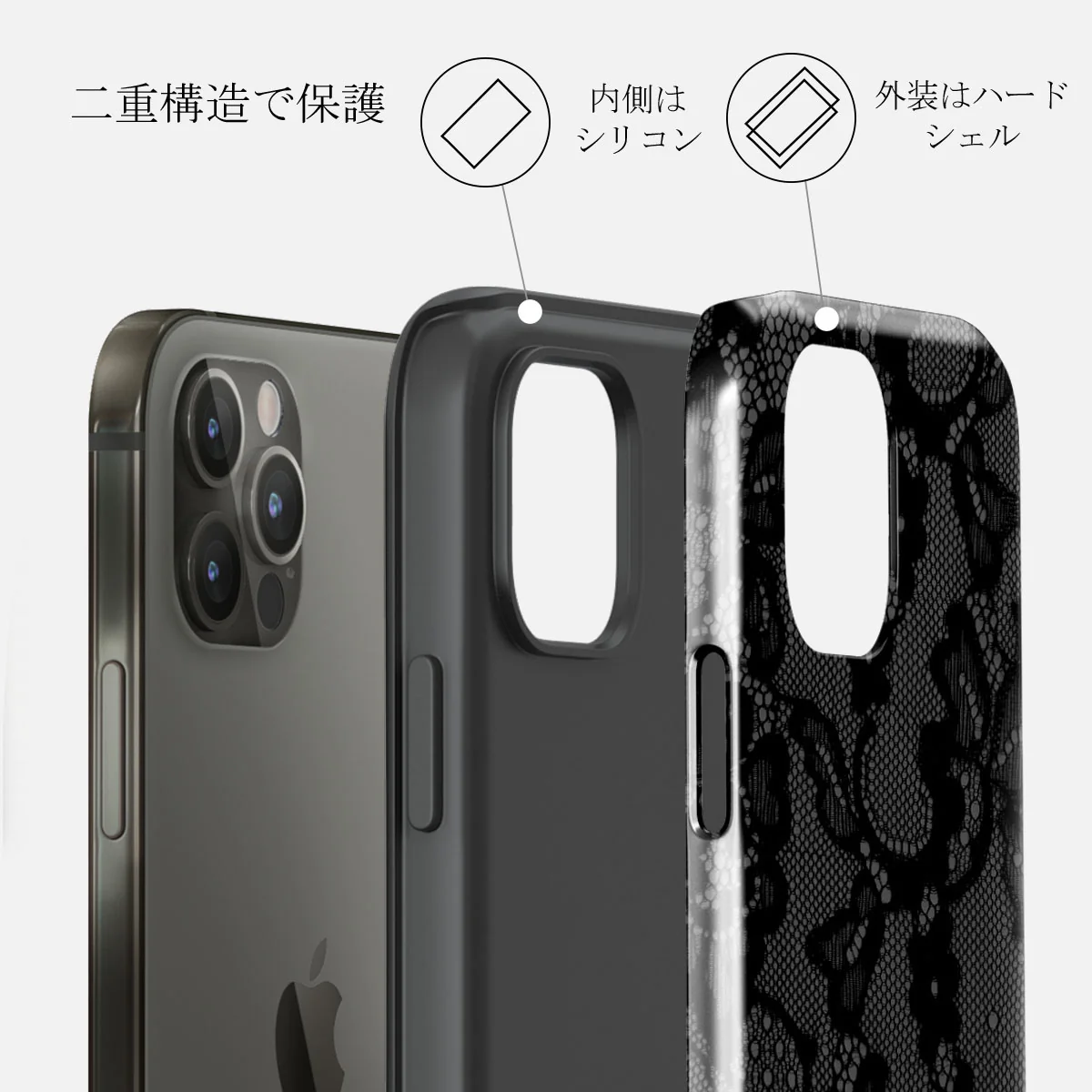 Magnetic - iPhone 12 Pro ケース