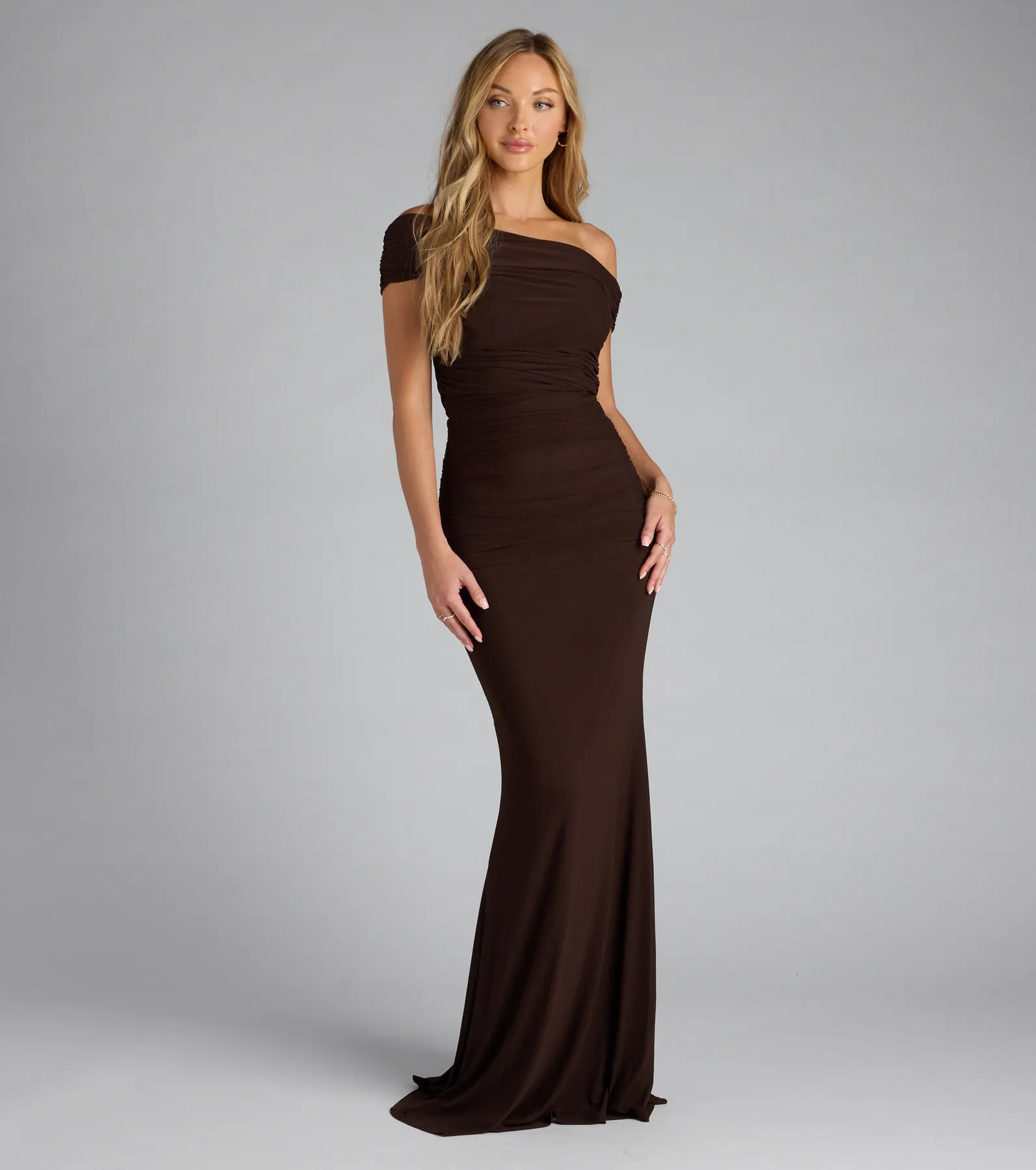 Ashlynn Off-Shoulder Mermaid Formal Dress
