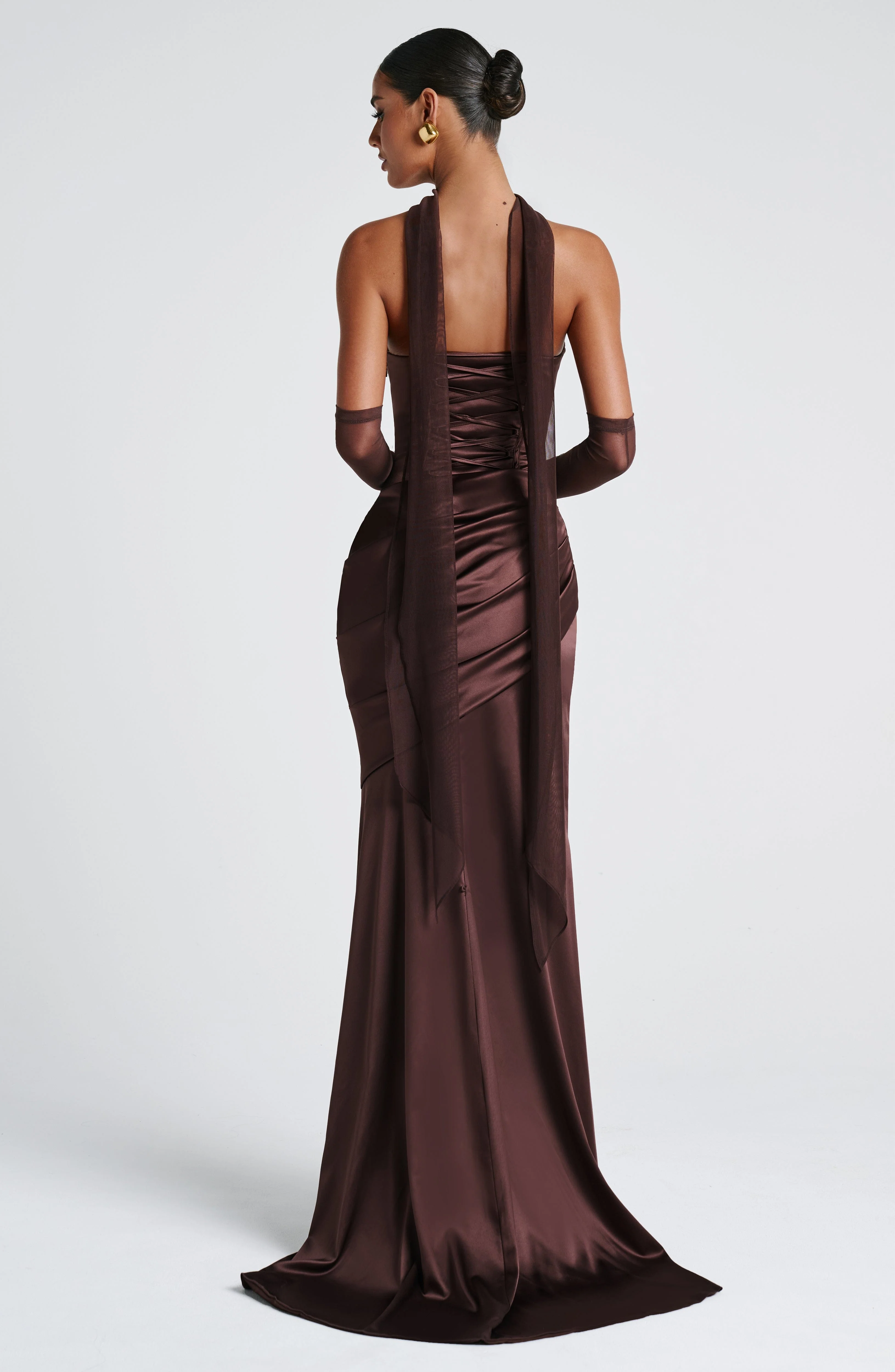 Kensington Maxi Dress - Plum Brown