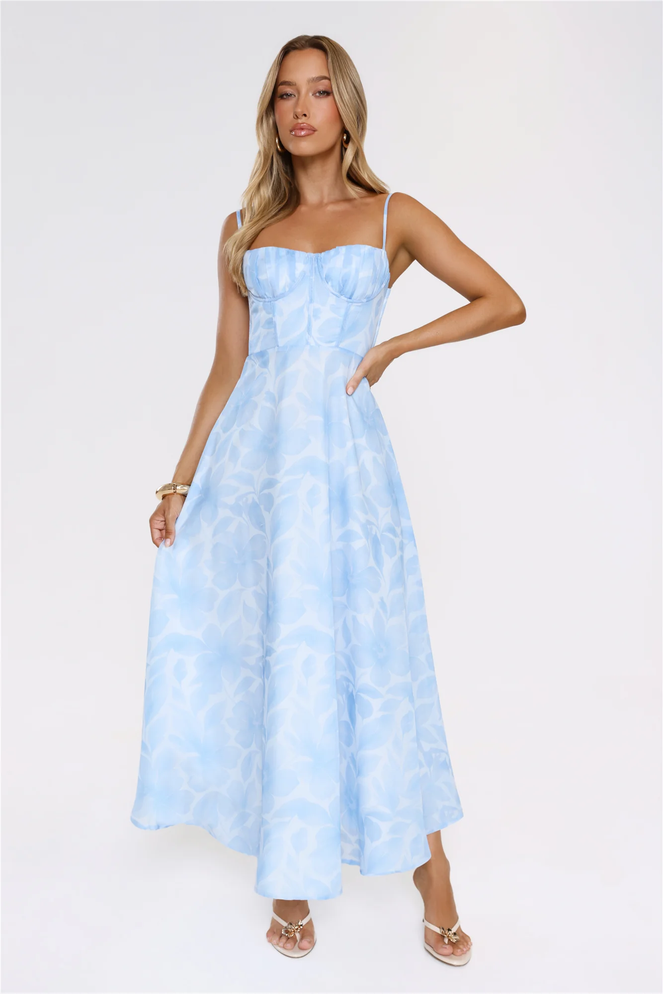 She Wore It Best Maxi Dress Blue