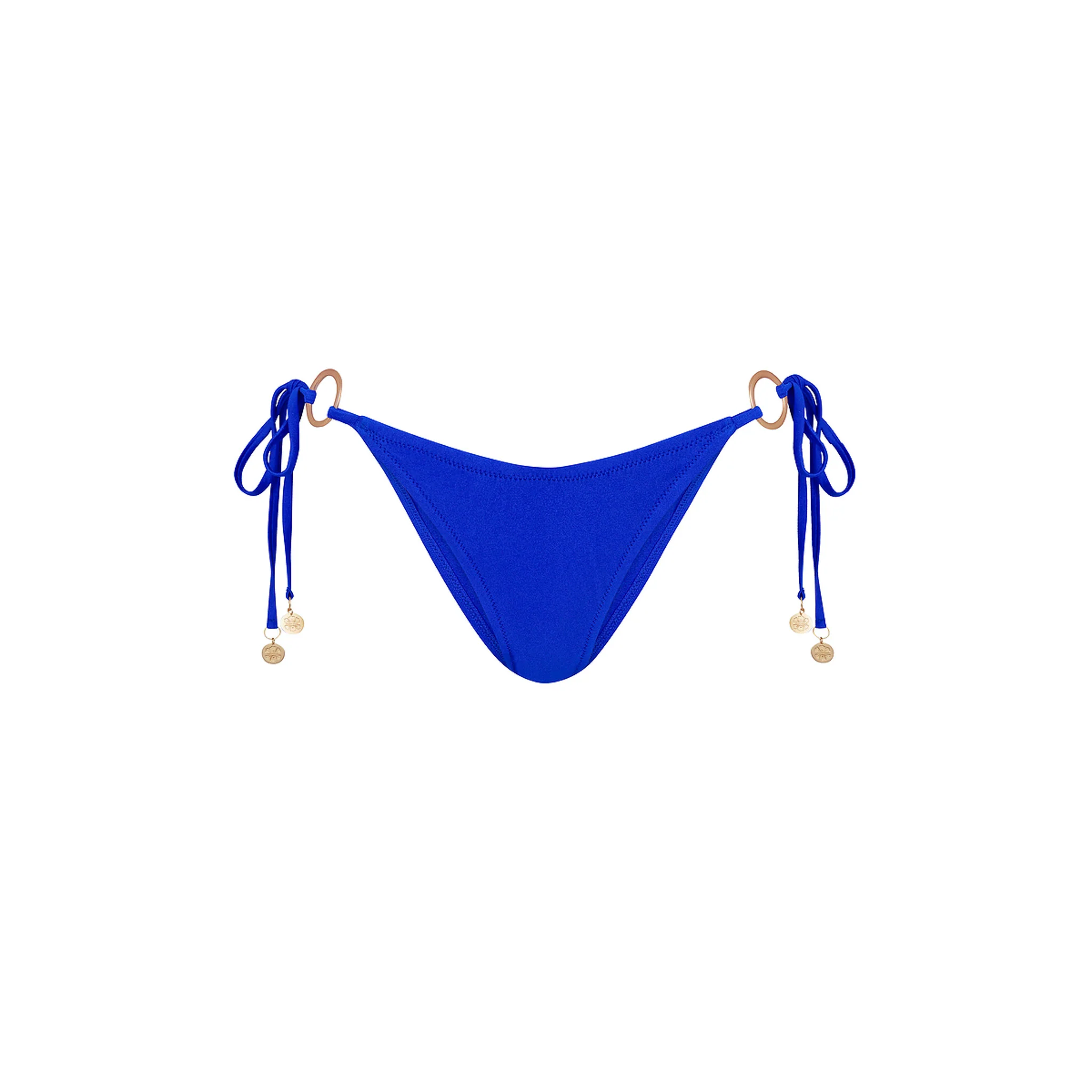 Ring Cheeky Tie Bikini Bottom - Blue Lagoon