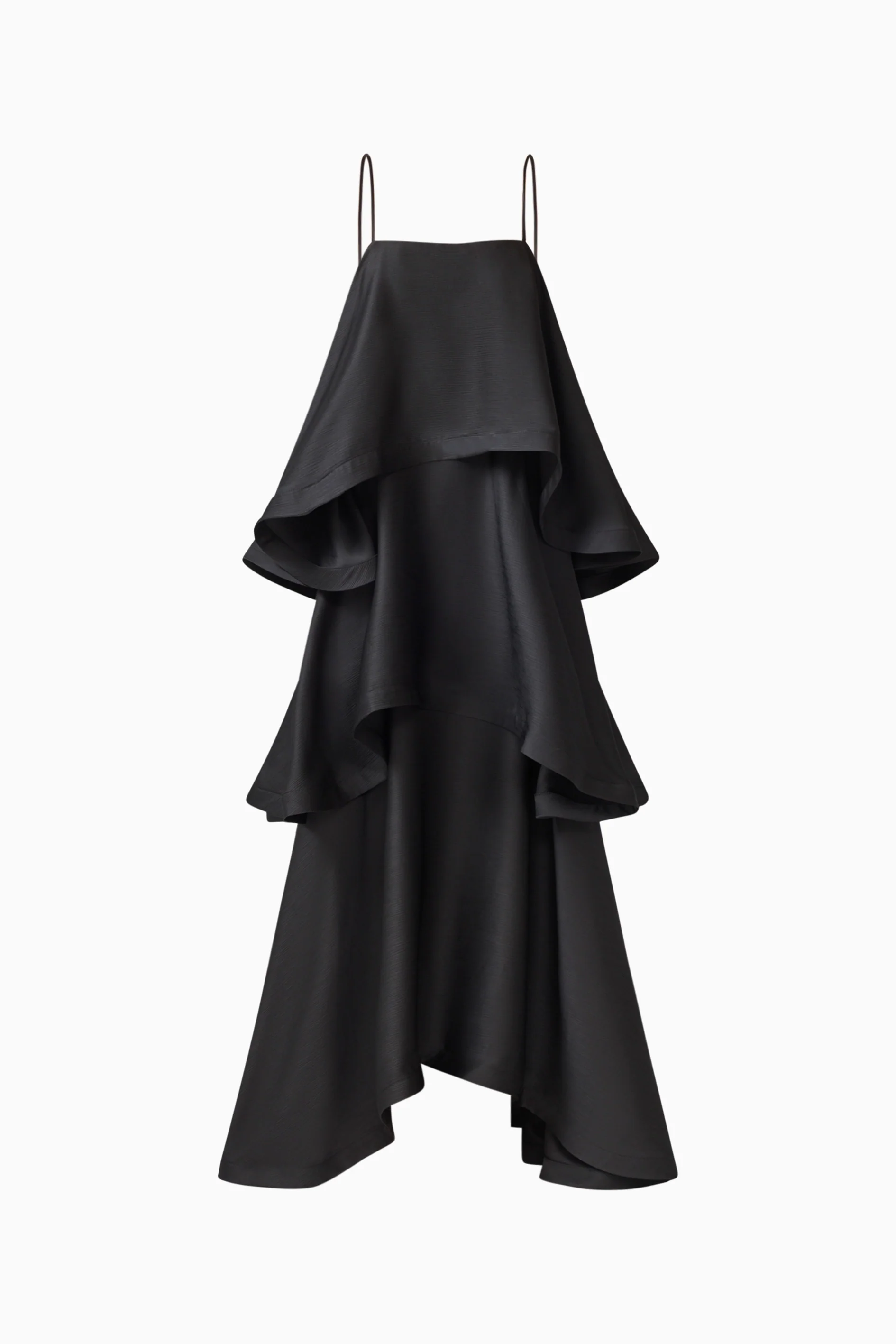 Tilly Tiered Maxi Dress in Black