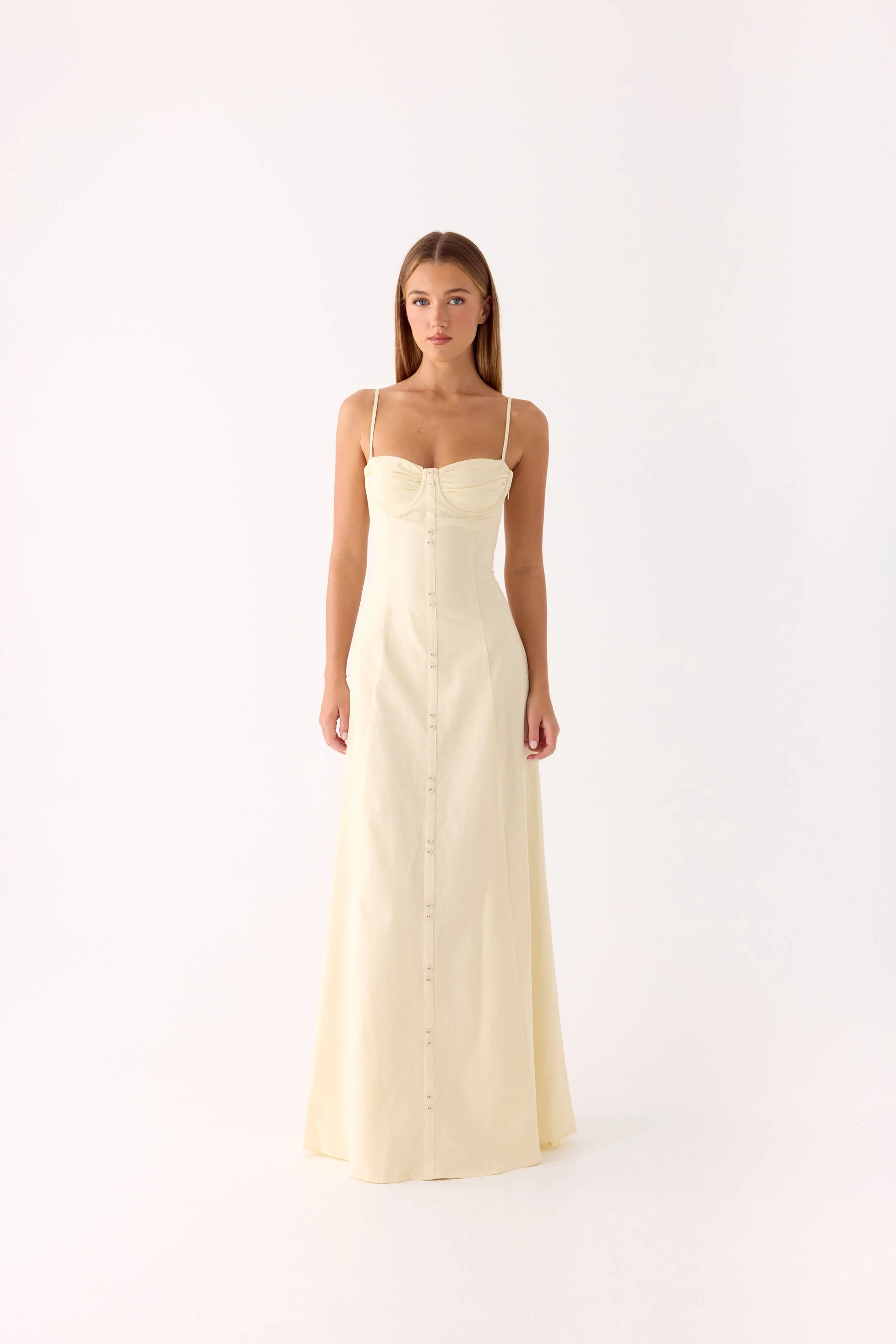 Samah Maxi Dress - Lemon - luluinthesky