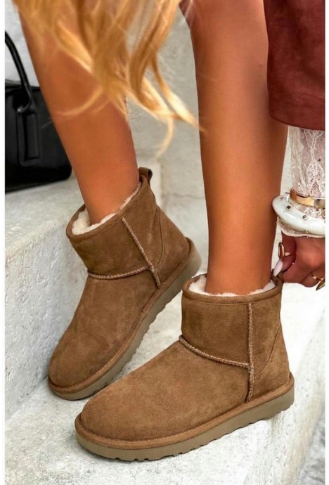 Zamszowe botki kowbojki Joline camel