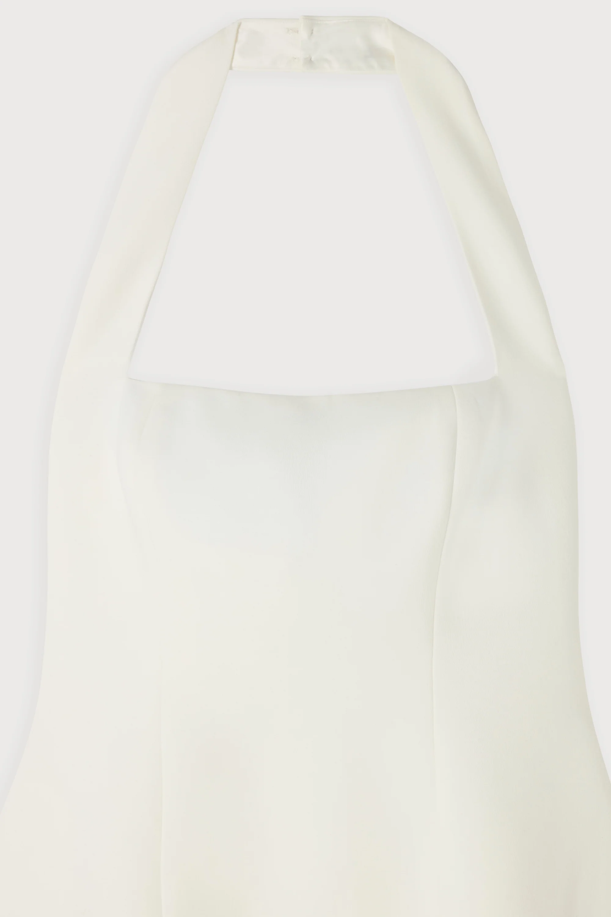 Cotton Mix Halter Midi Dress