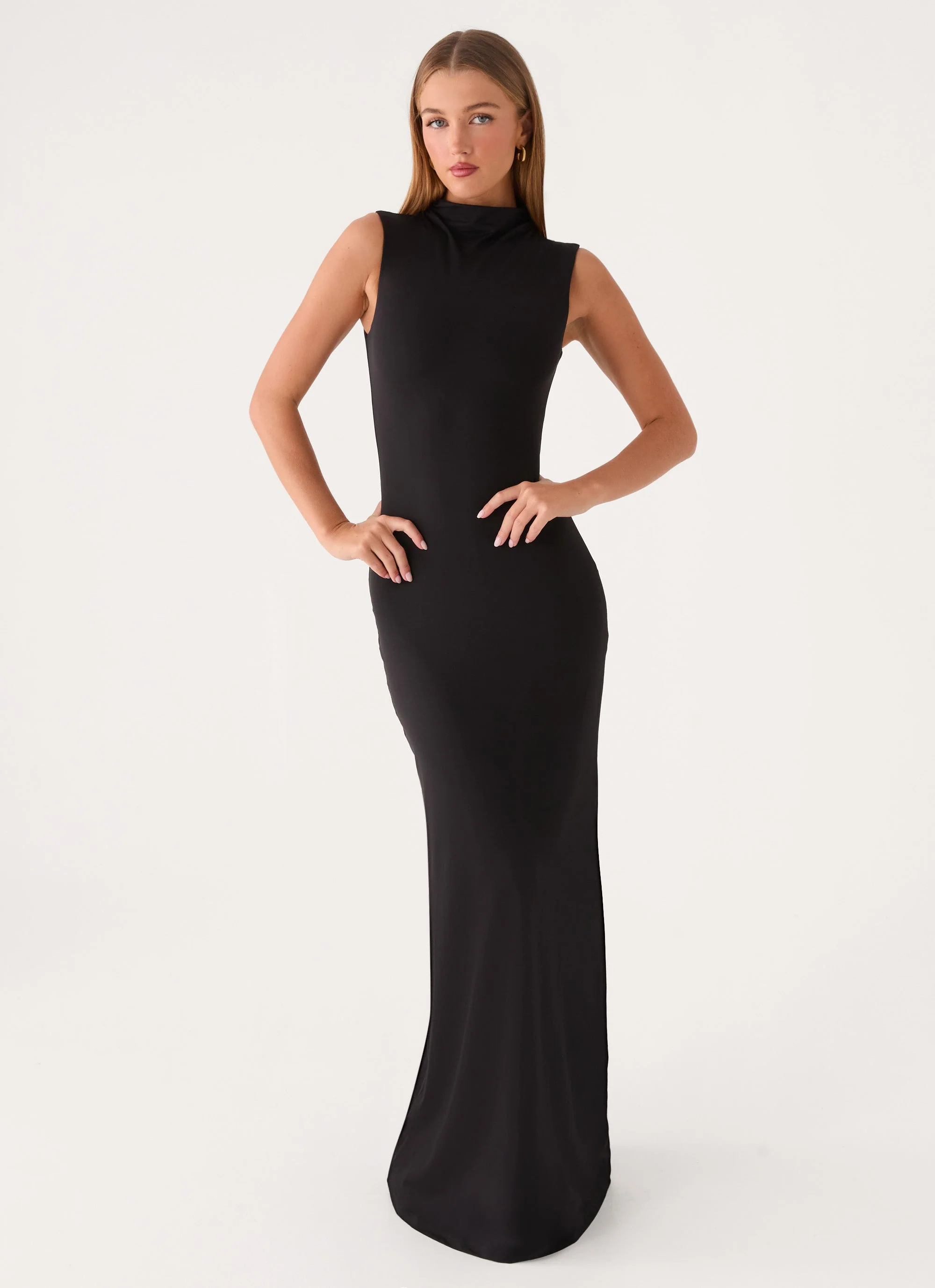 On My Time Maxi Dress - Black - luluinthesky