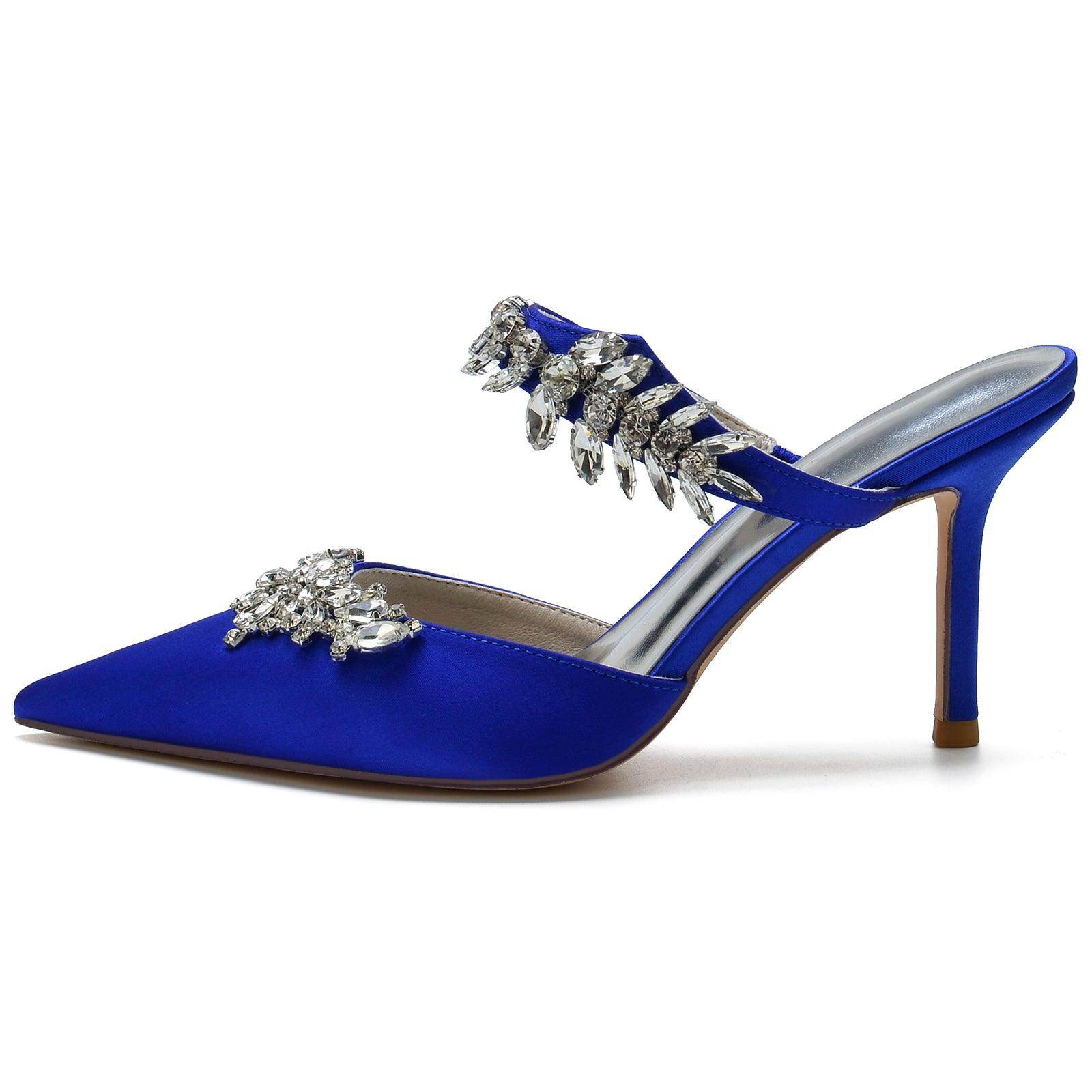 Stiletto Heel 8.5cm Silk-Like Shoes CK0158