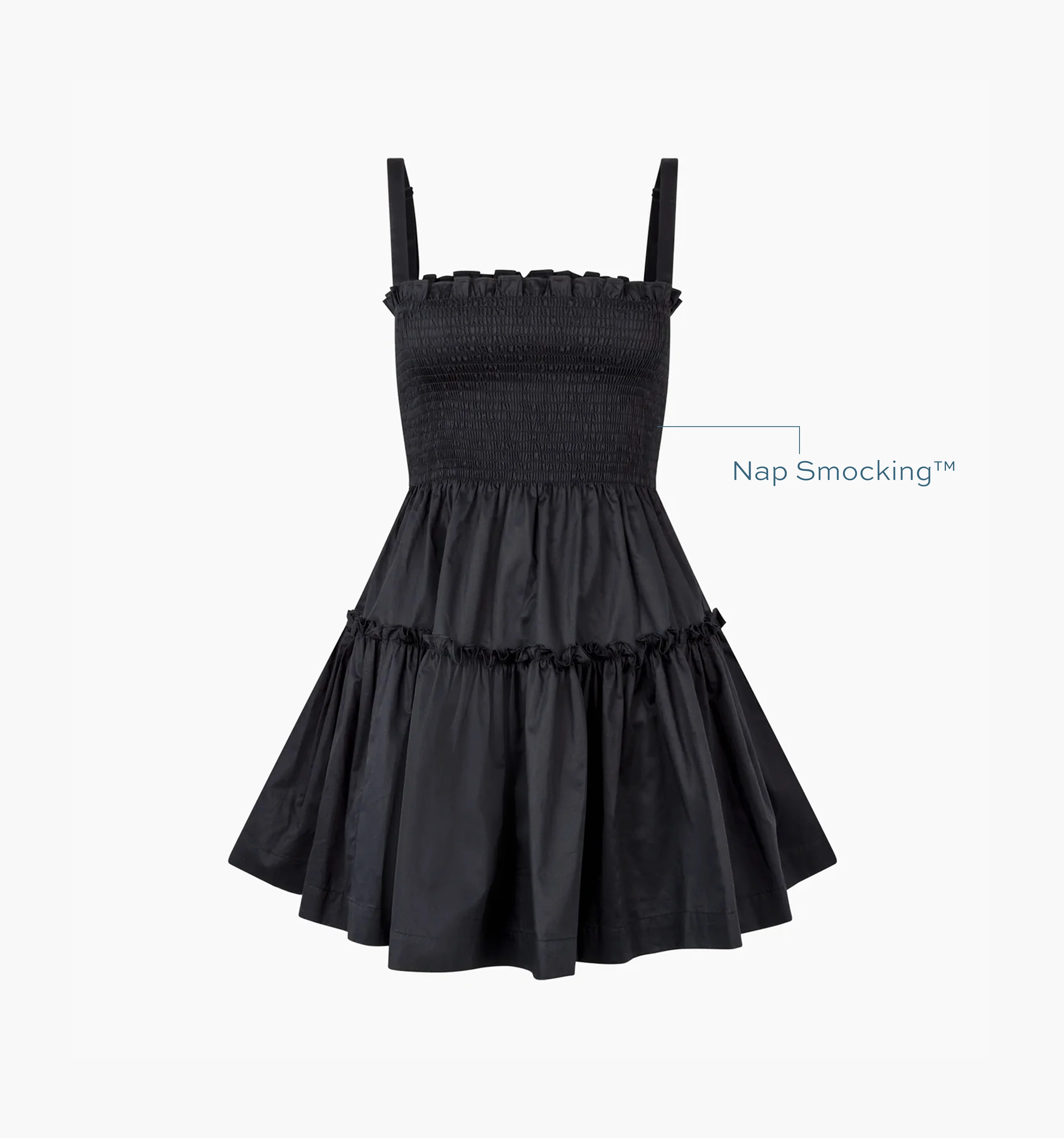 The Seraphina Mini Nap Dress - Black