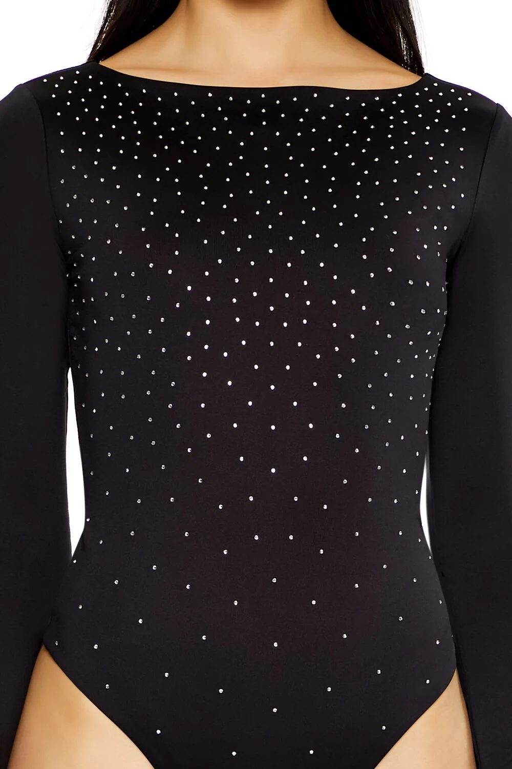Contour Sculpt Rhinestone Bodysuit