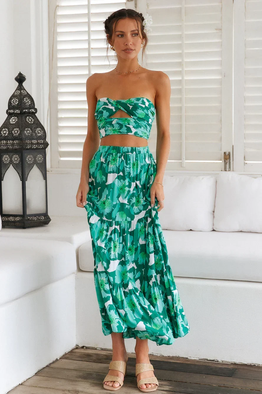 Heart Of The Jungle Maxi Skirt