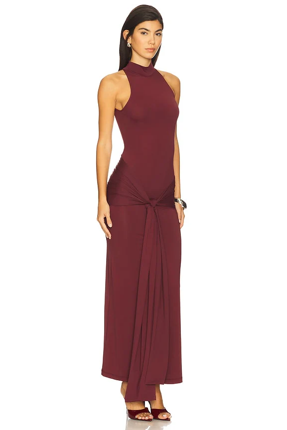 Isadora Maxi Tie Front Dress