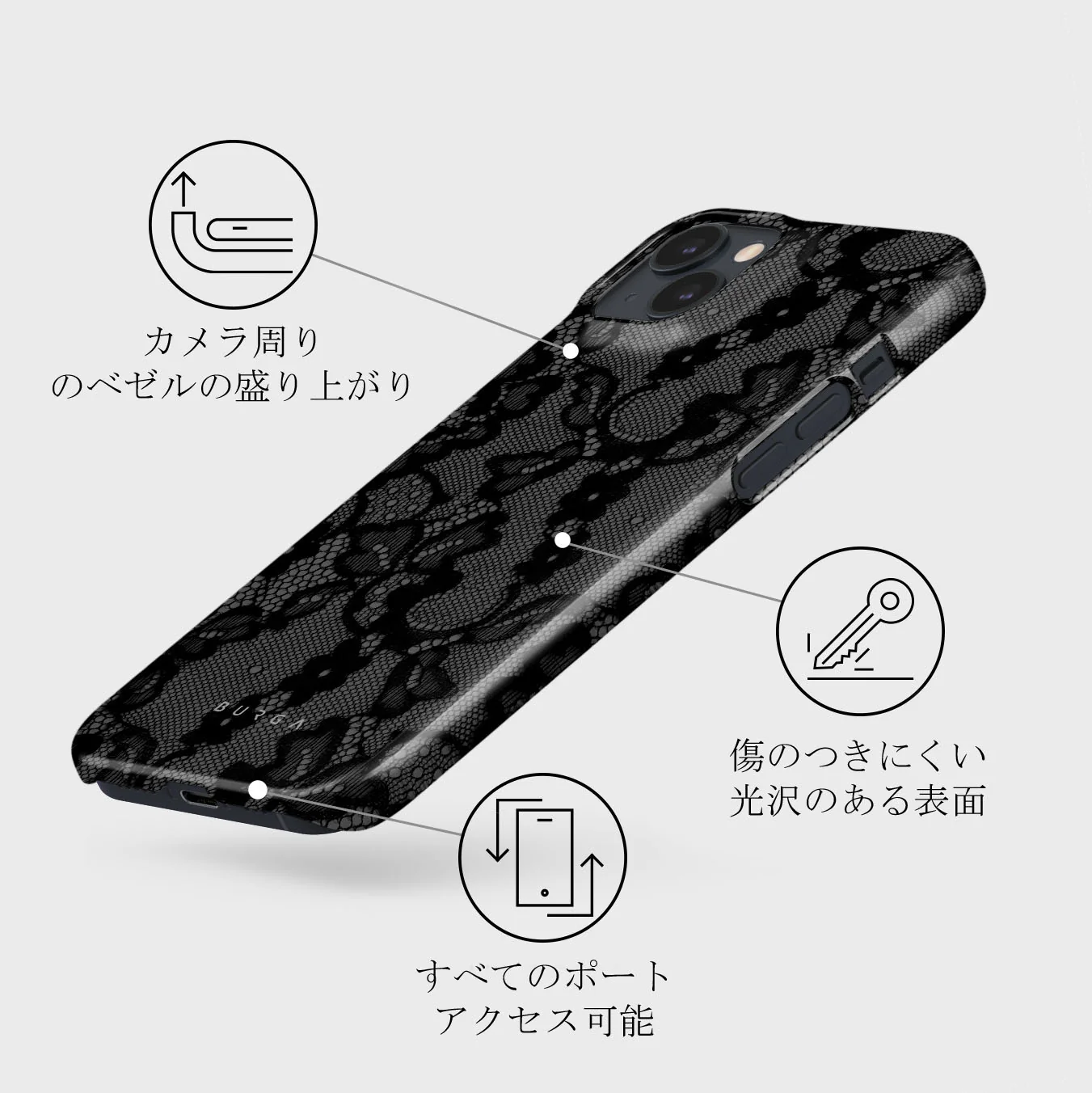 Magnetic - iPhone 13 Mini ケース