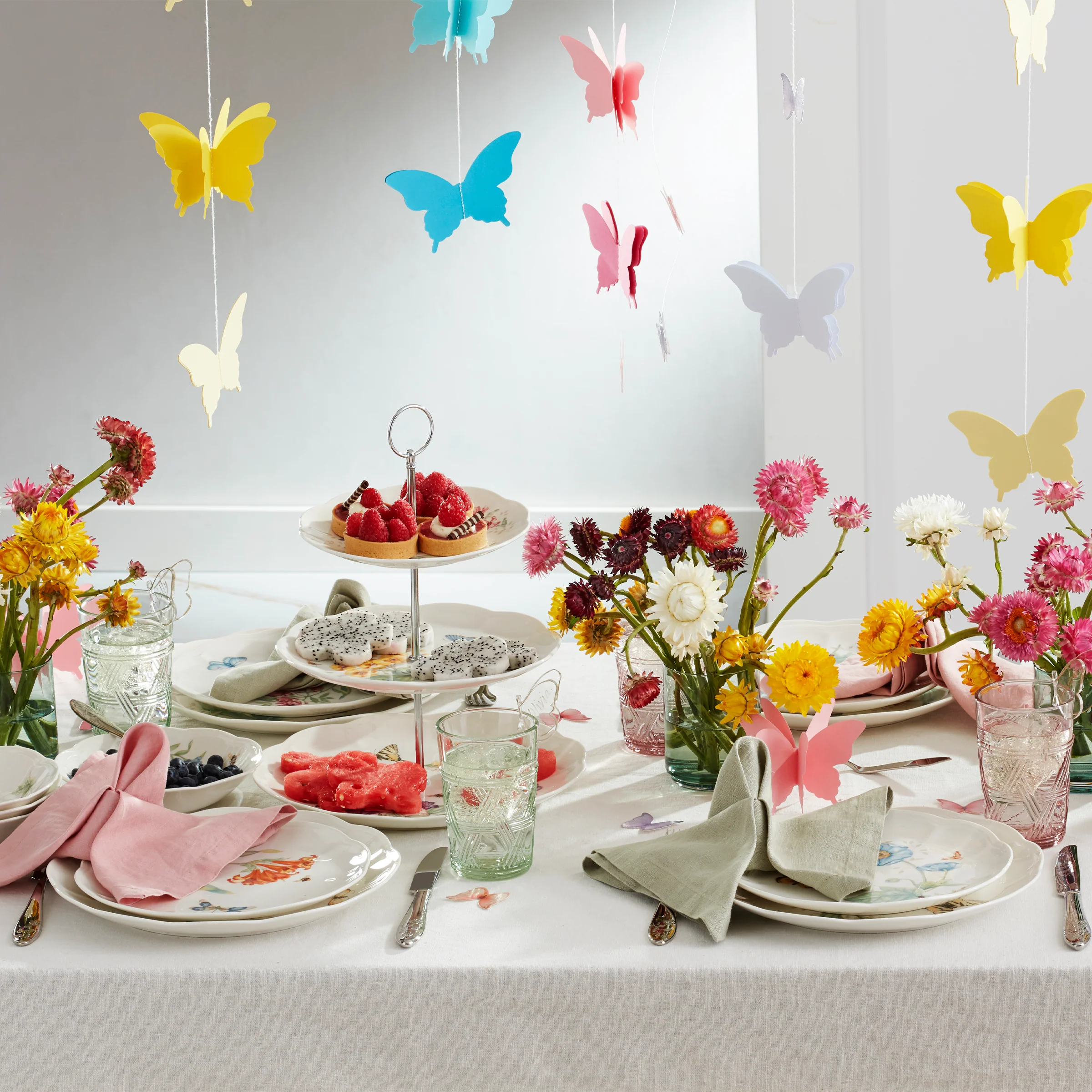 Butterfly Meadow 28-Piece Dinnerware Set