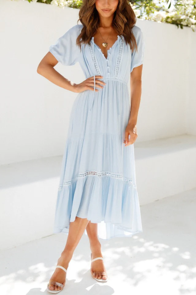 High Above The Clouds Midi Dress