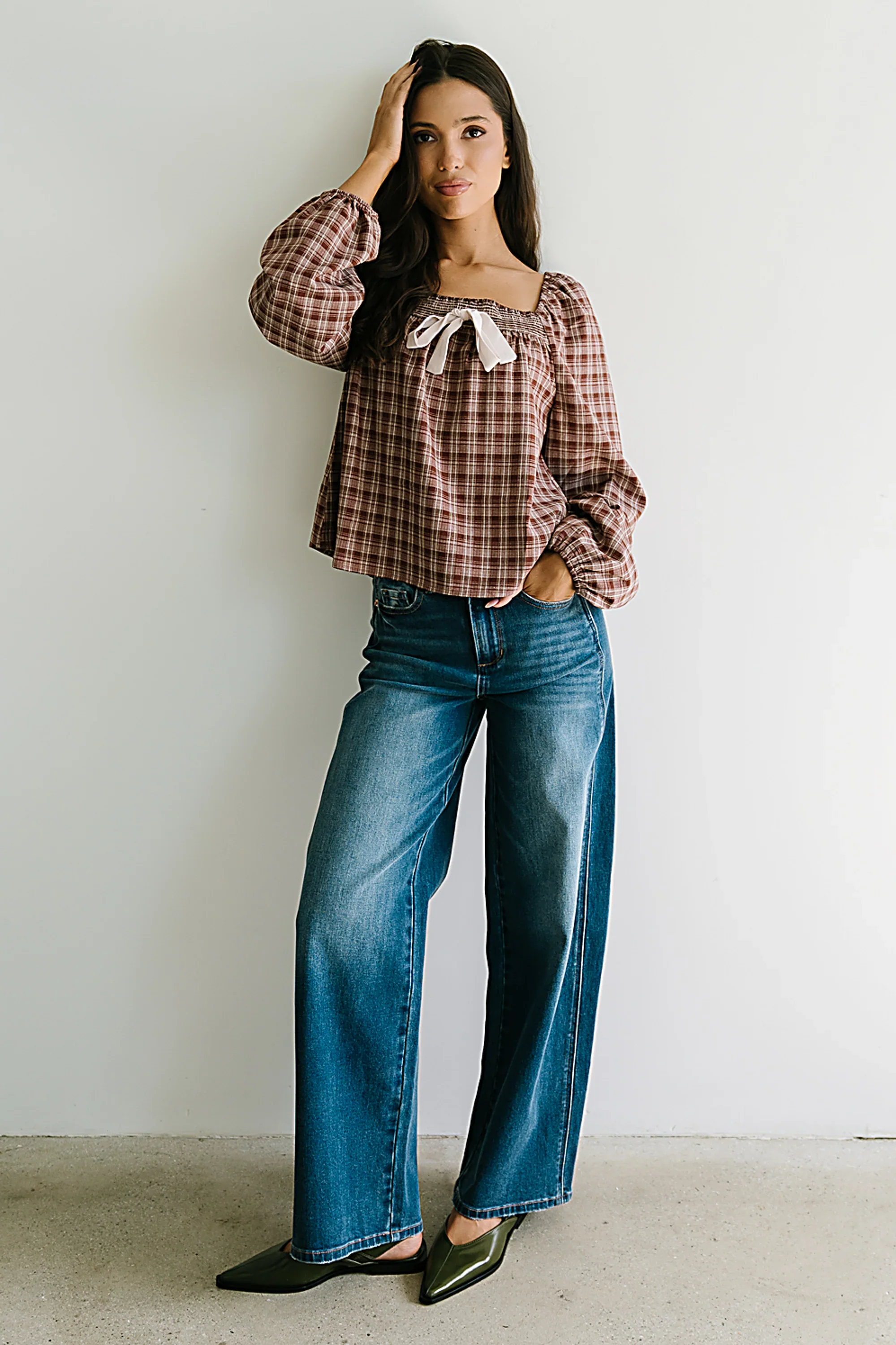 Jemma Plaid Blouse