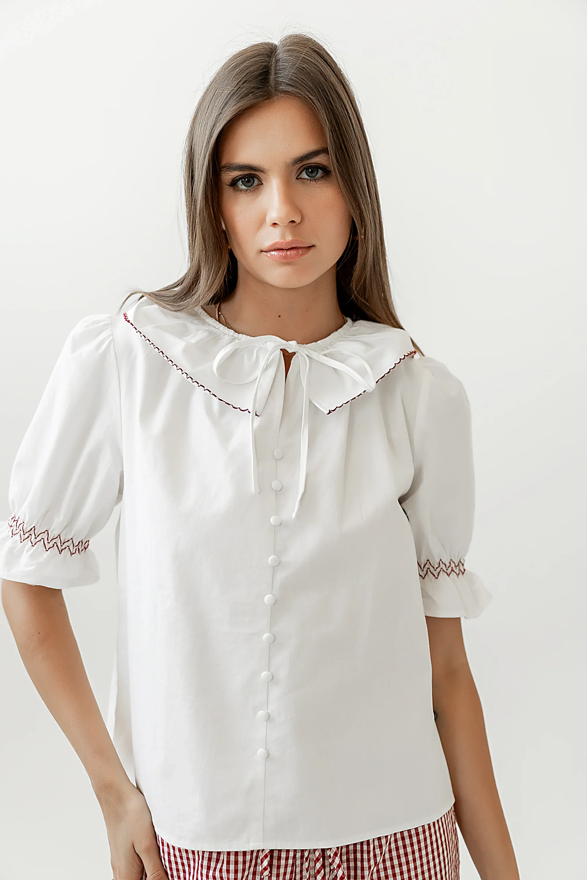 Gemma Collared Blouse