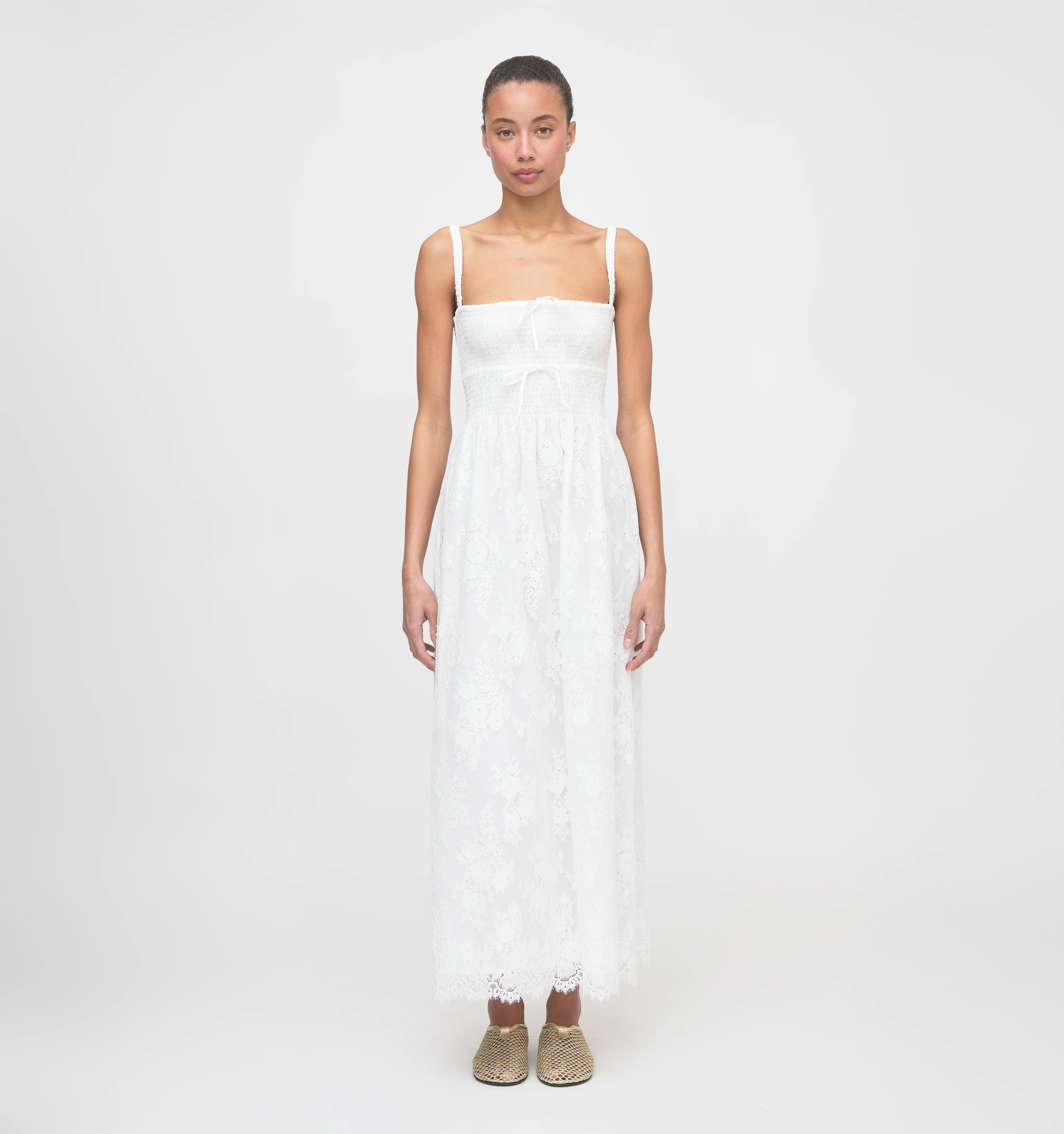 The Larissa Nap Dress - White Magnolia Lace