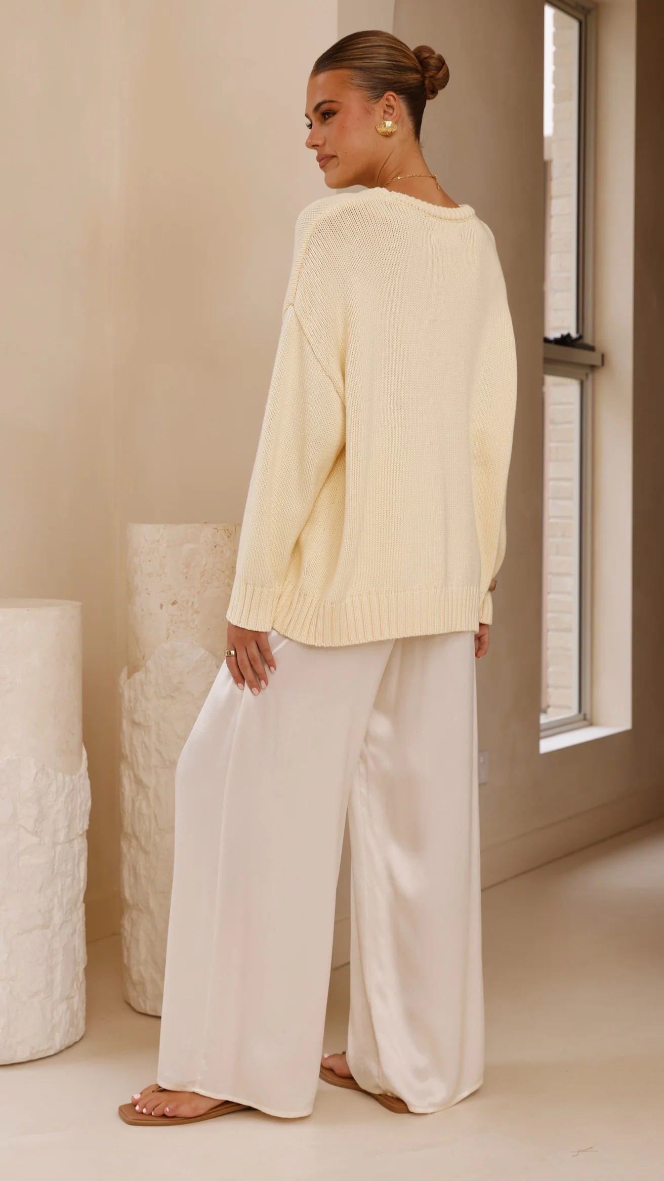 Dara Knitted Sweater - Butter Yellow